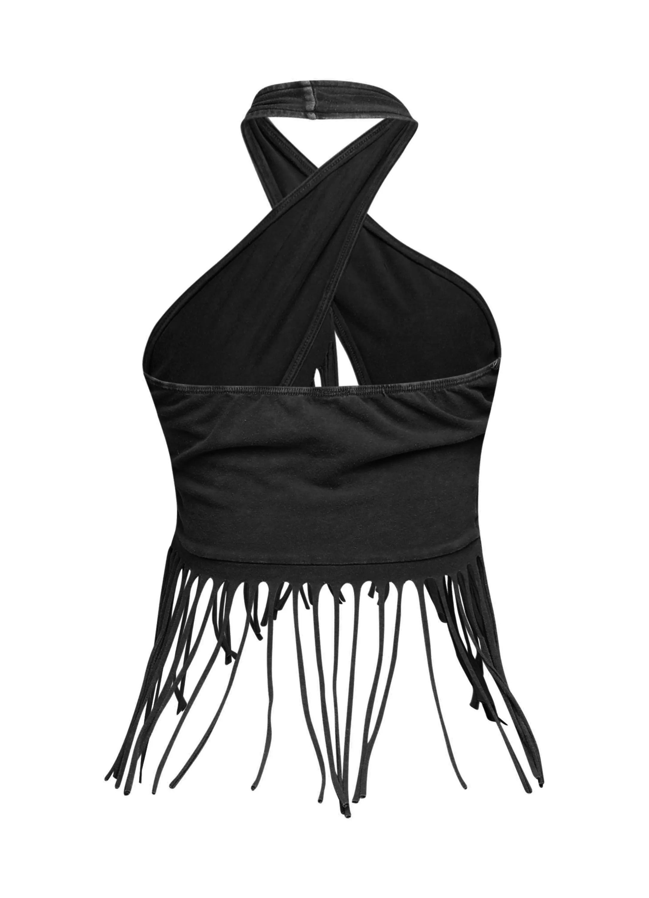 Fringe halter top. sold by Bogomore product image thumbnail 2