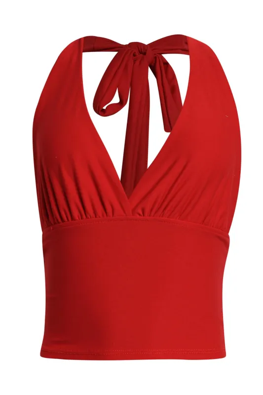 Heat Check Halter Tie-Back Crop Top.. sold by Bogomore