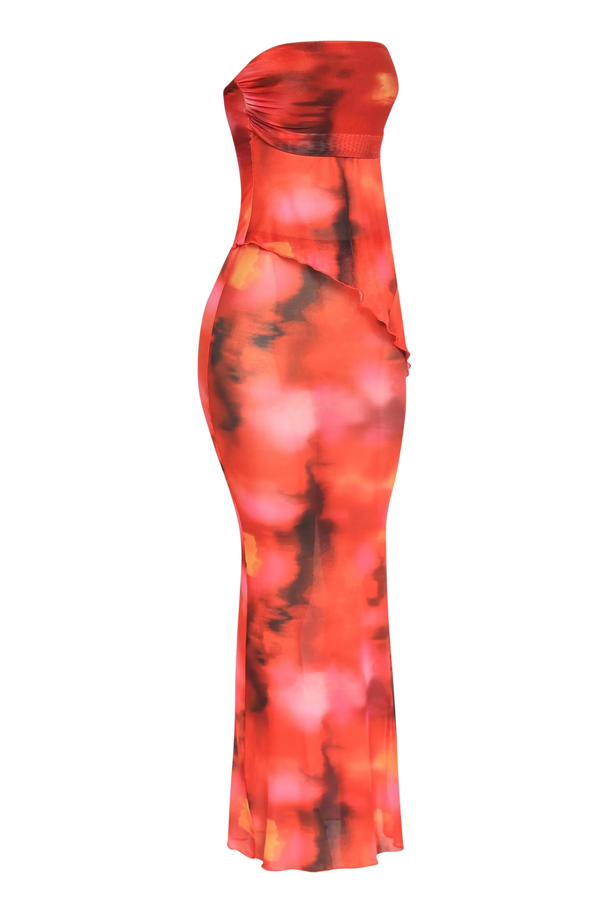 Heat Mirage Mesh Tube Top & Maxi Skirt Set. sold by Bogomore product image thumbnail 5