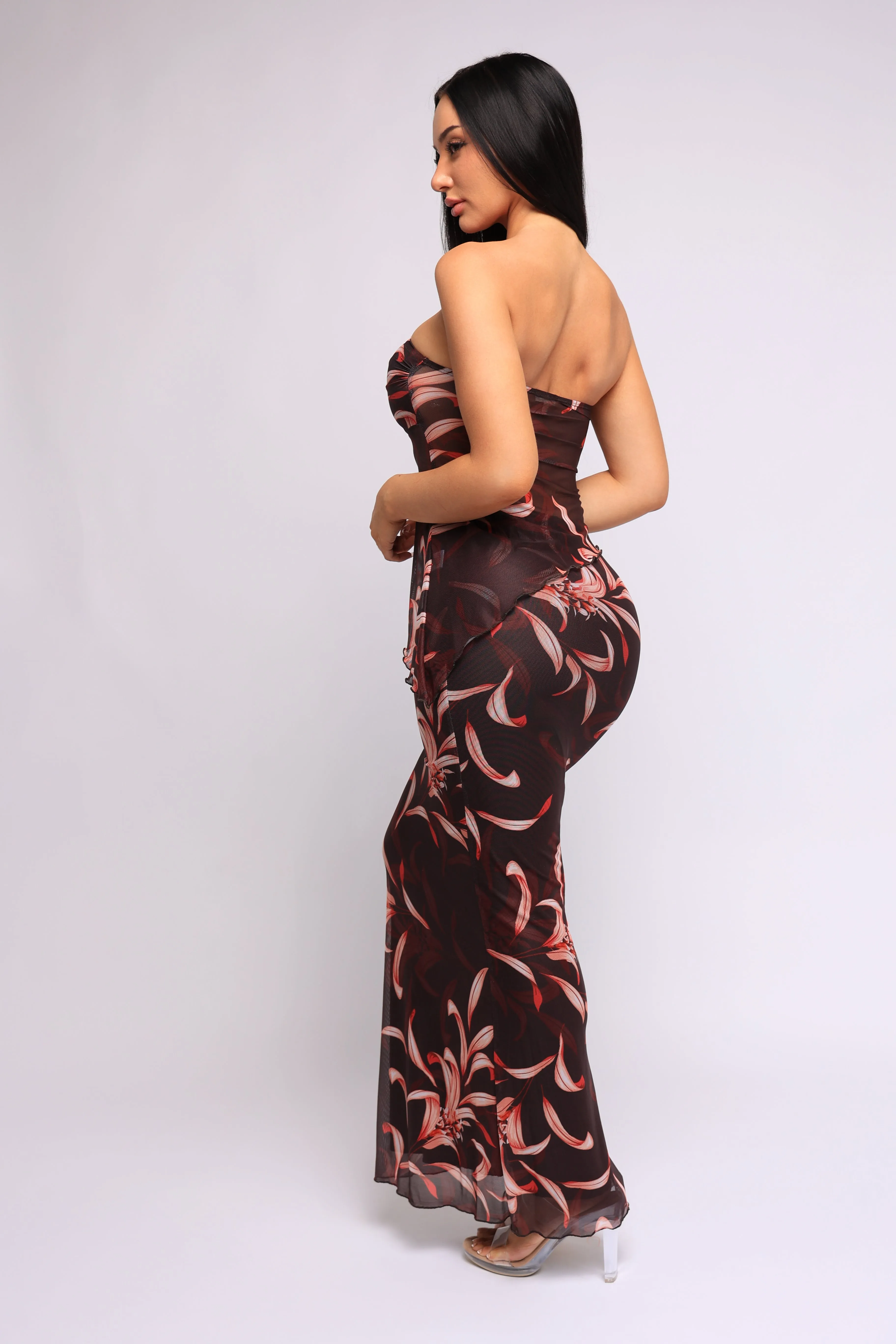 Heat Mirage Mesh Tube Top & Maxi Skirt Set sold by Bogomore product image thumbnail 2