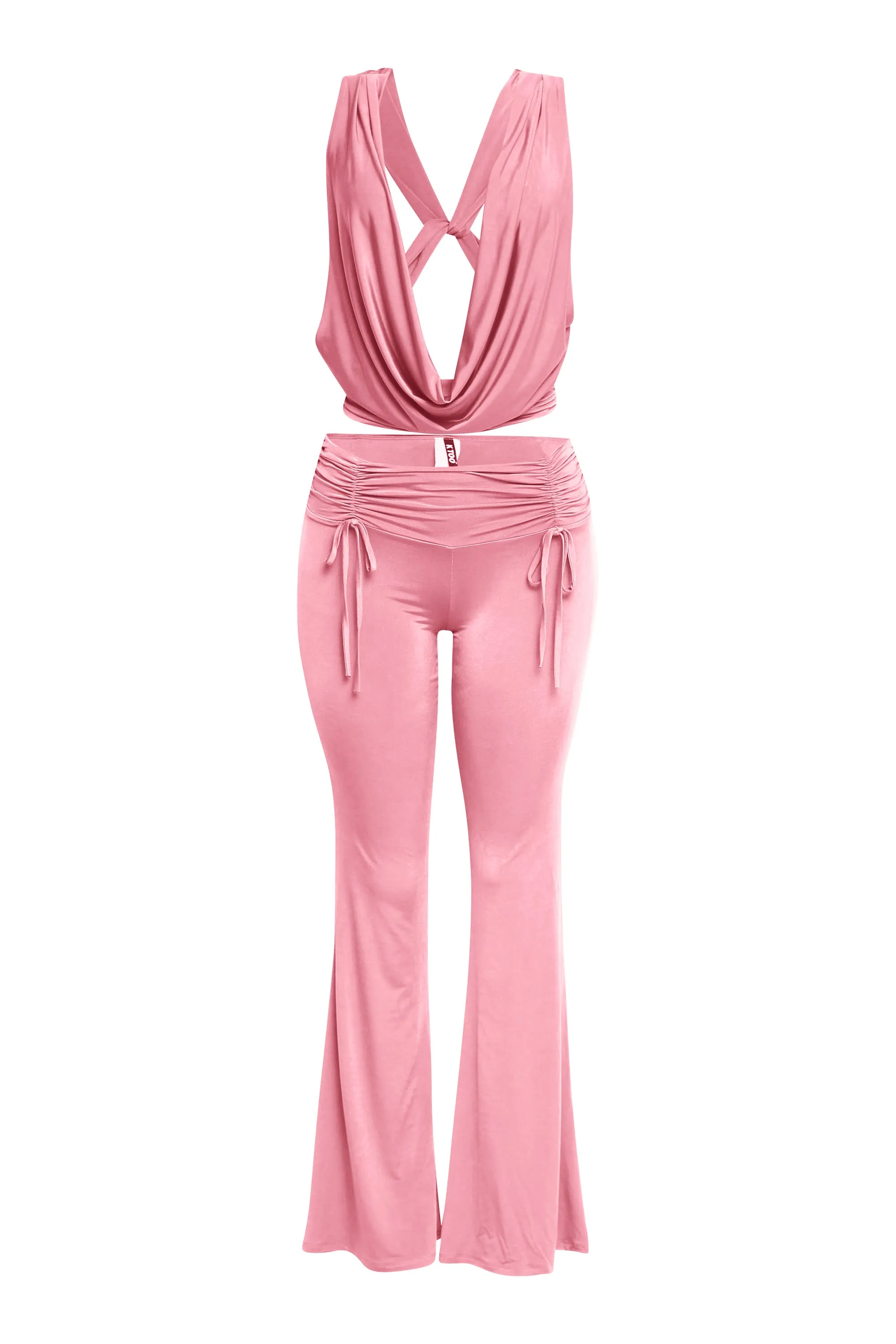 After Hours Drape Cowl Flare Set.. sold by Bogomore product image thumbnail 4