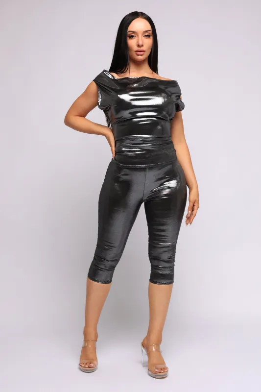 Glow Mode Off Shoulder Shimmer Set sold by Bogomore