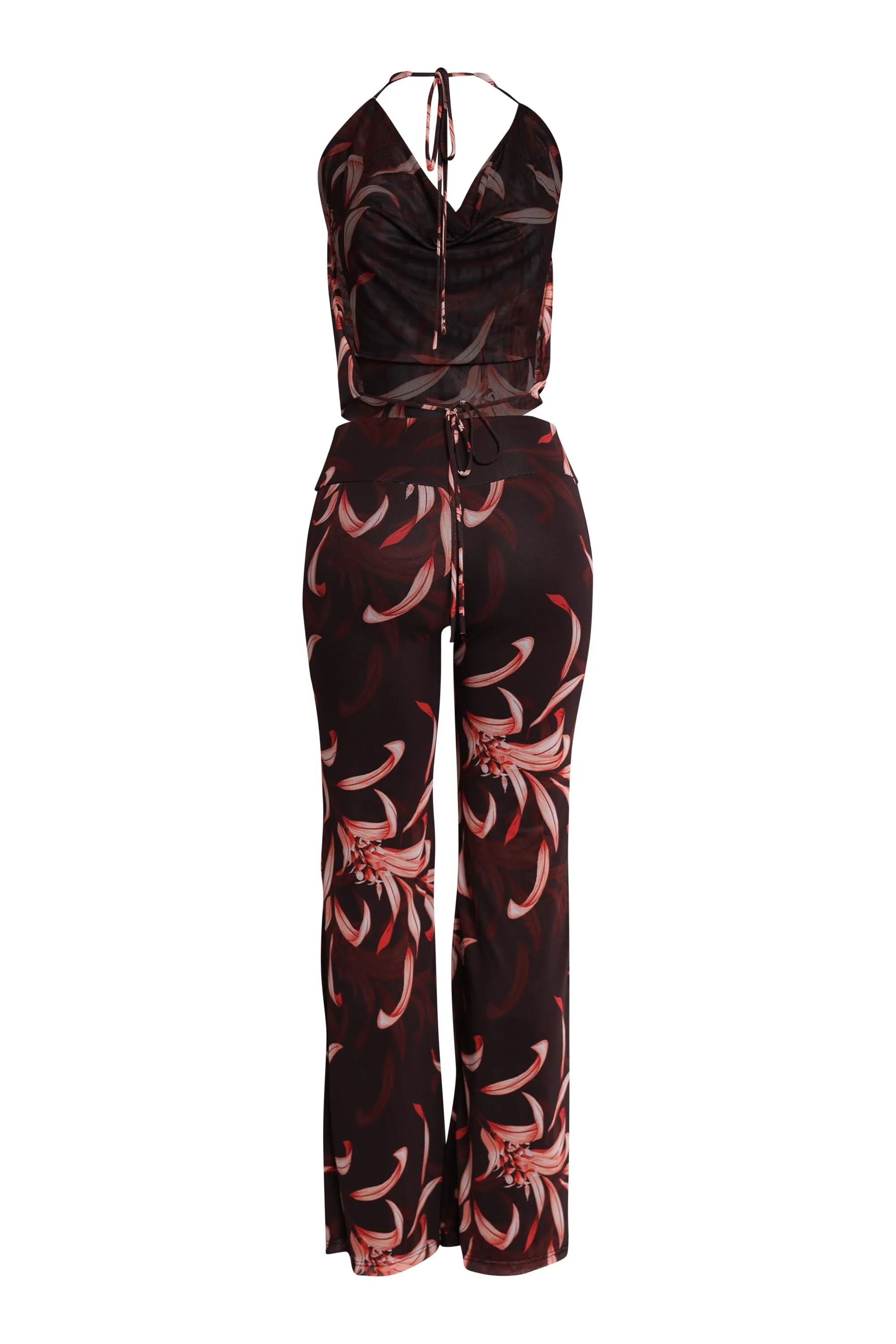 Wild Intentions Halter Top and Wide Leg Pant Set. sold by Bogomore product image thumbnail 3