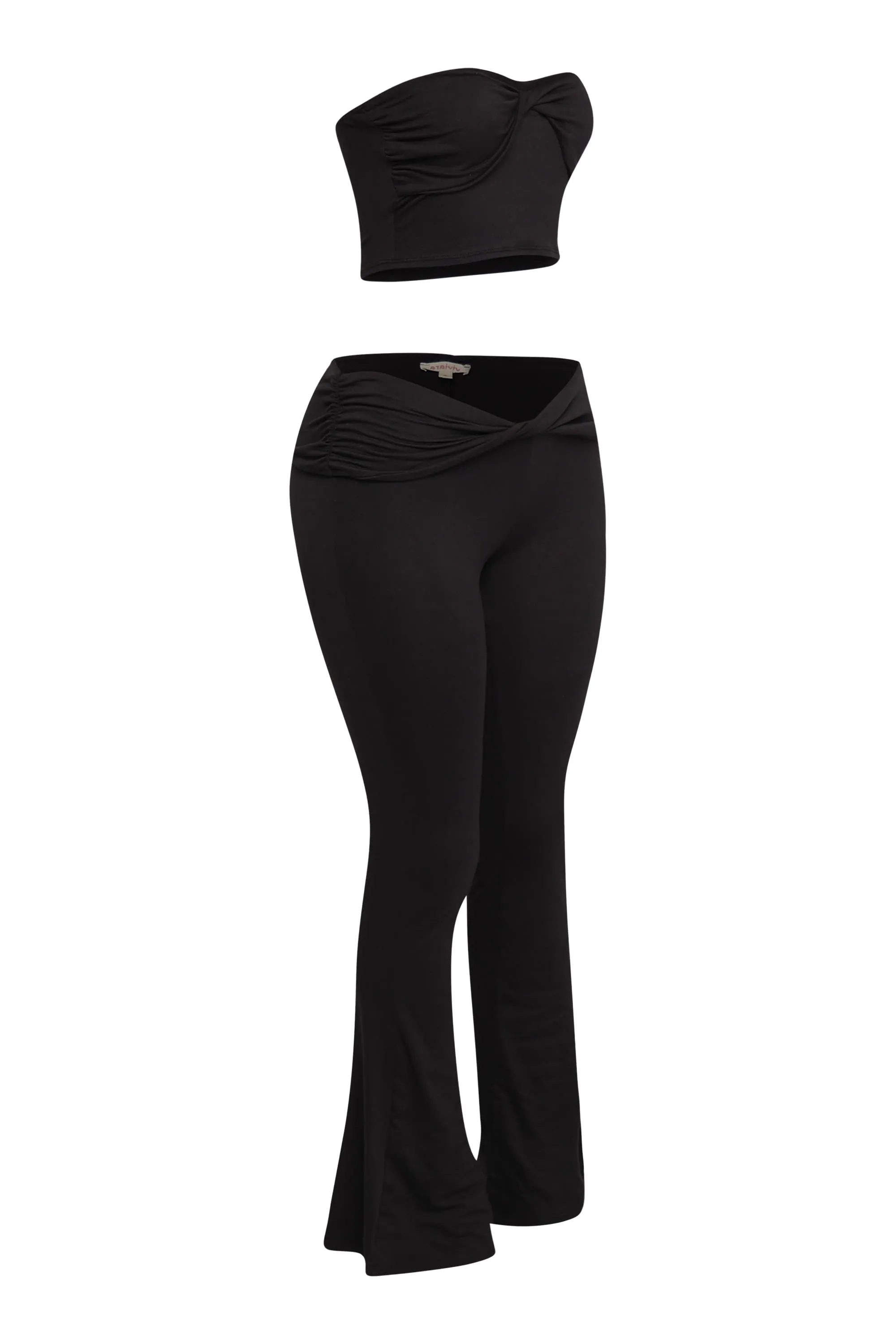 After Hours Twist Tube Top & Flare Pant Set. sold by Bogomore product image thumbnail 3