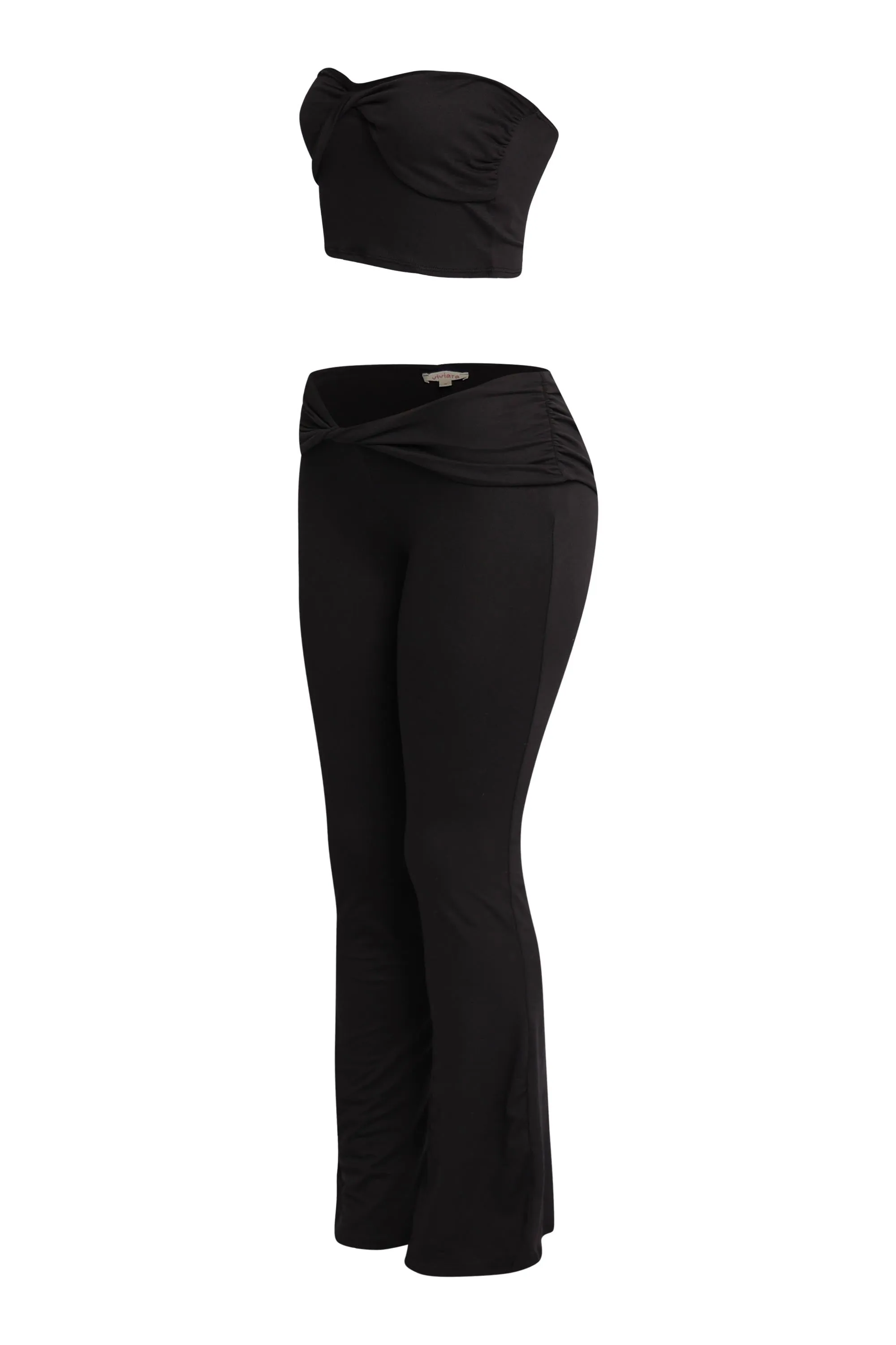 After Hours Twist Tube Top & Flare Pant Set. sold by Bogomore product image thumbnail 5
