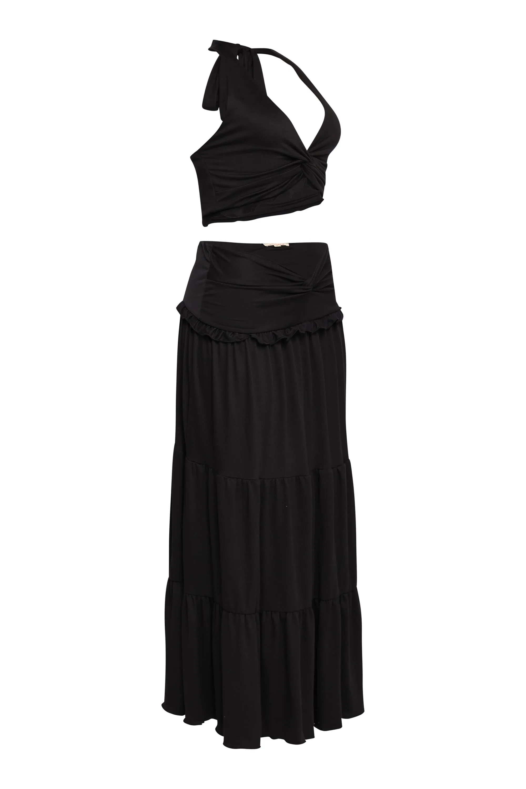 Sunspell Twist Halter Maxi Skirt Set. sold by Bogomore product image thumbnail 5