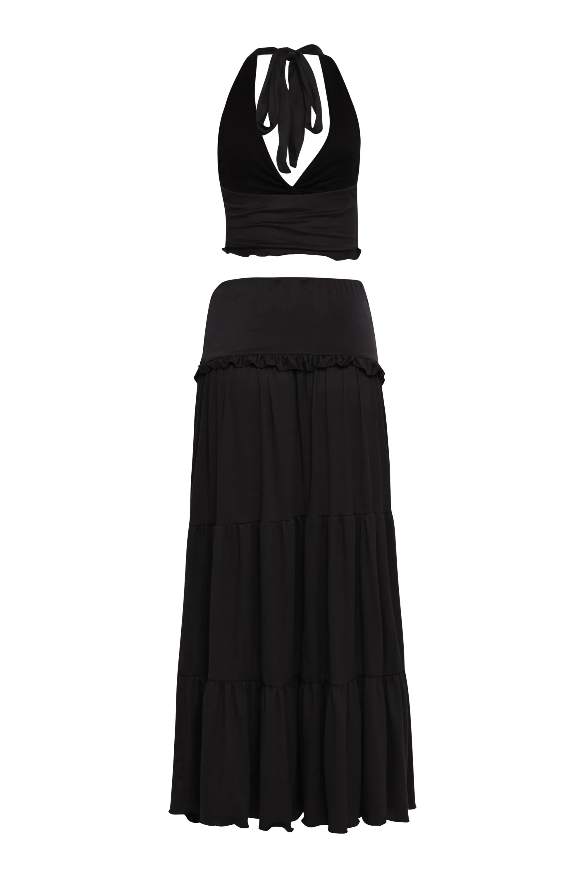 Sunspell Twist Halter Maxi Skirt Set. sold by Bogomore product image thumbnail 3