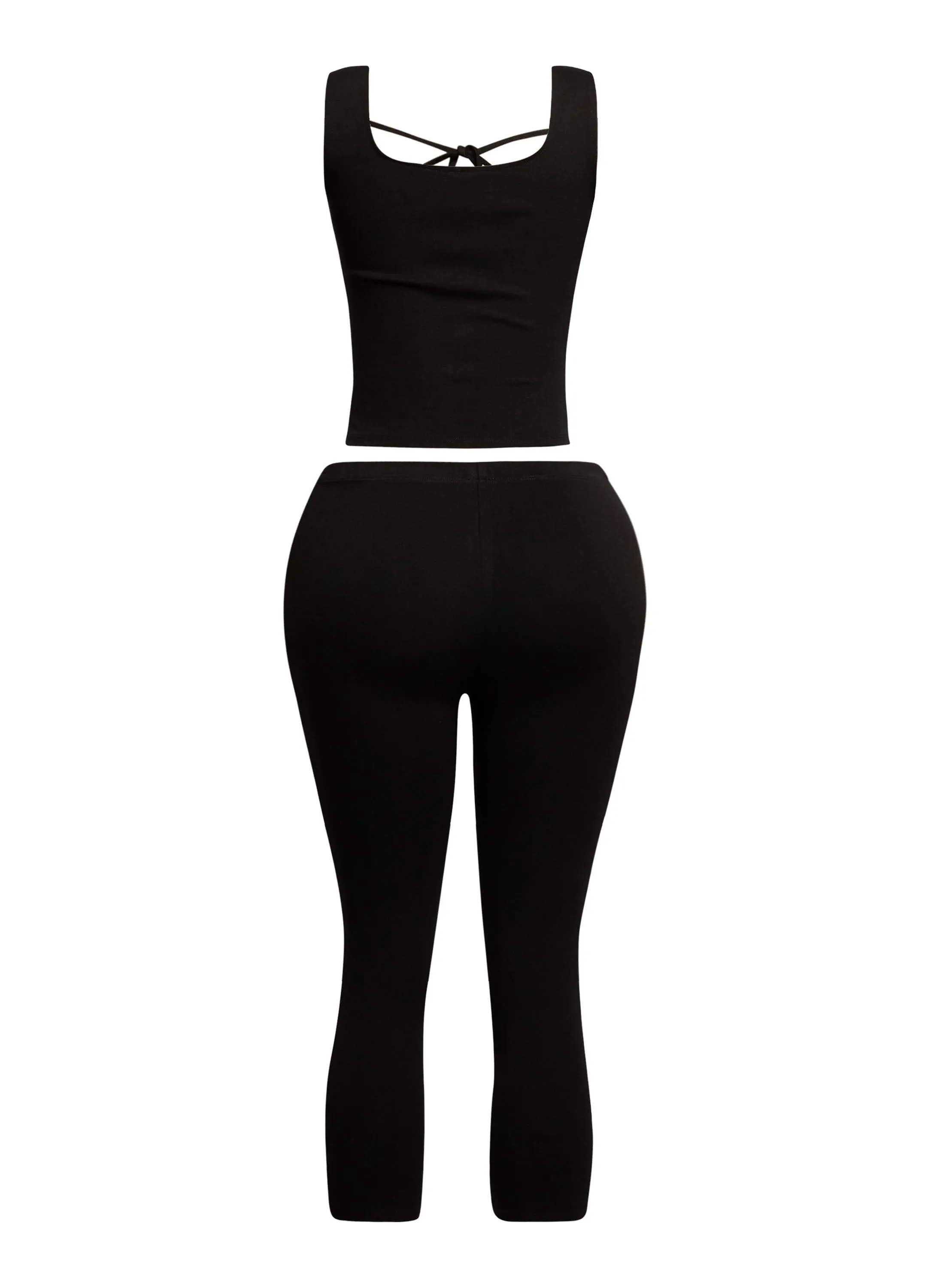 Sleeveless top & capri leggings set sold by Bogomore product image thumbnail 3