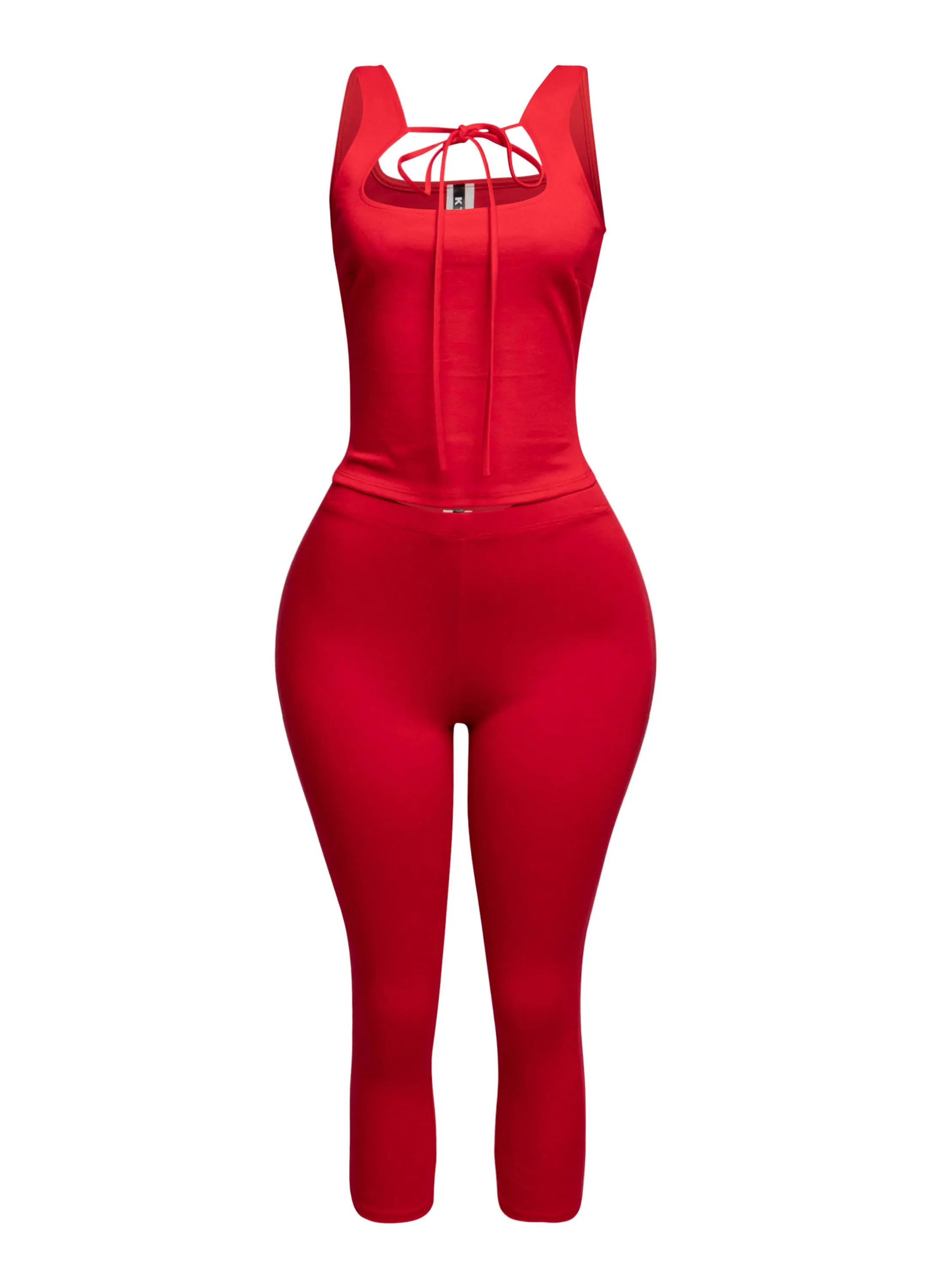 Sleeveless top & capri leggings set sold by Bogomore product image thumbnail 5