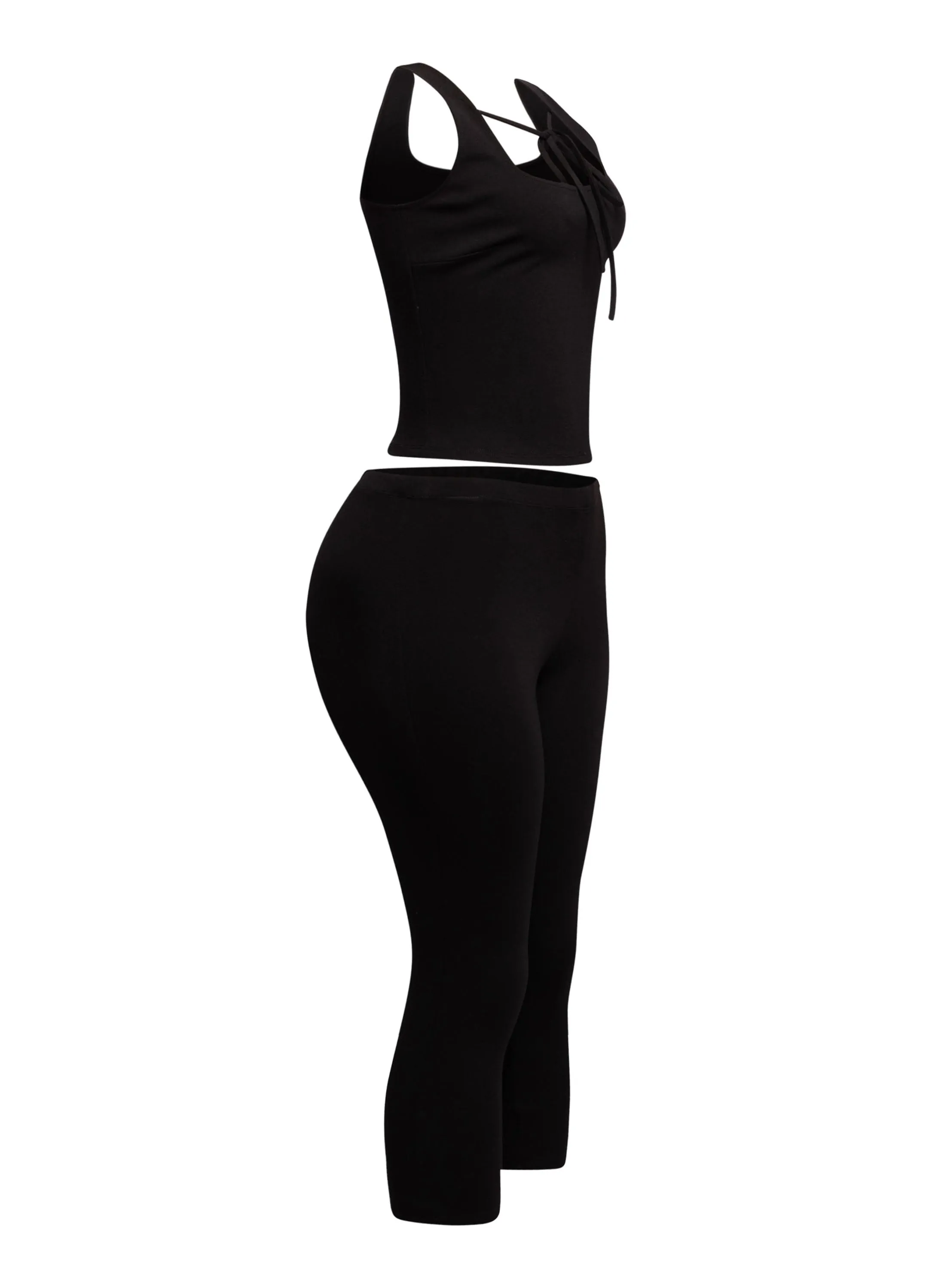 Sleeveless top & capri leggings set sold by Bogomore product image thumbnail 2