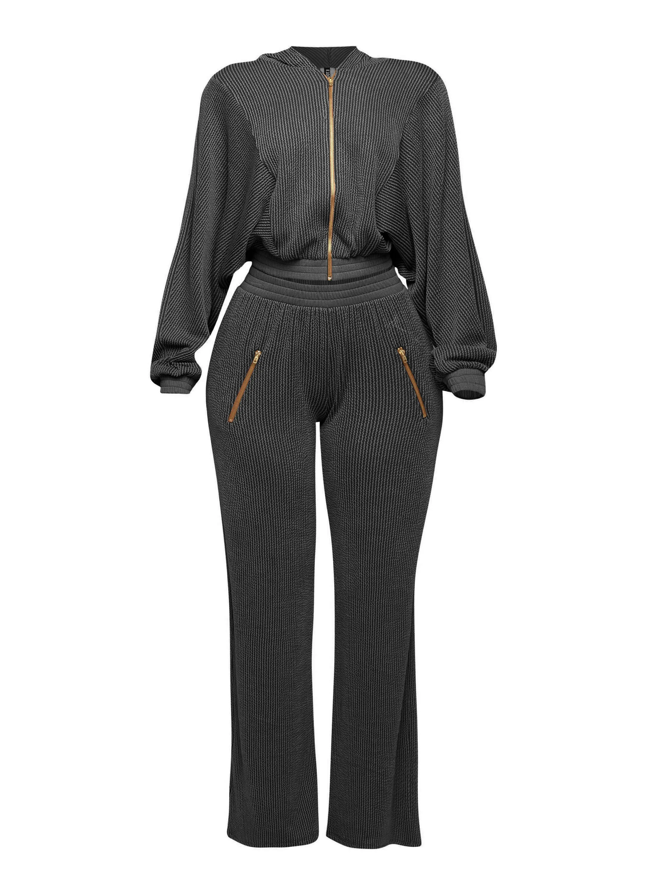 Zipper closure hoodie jacket & pants set sold by Bogomore product image thumbnail 5