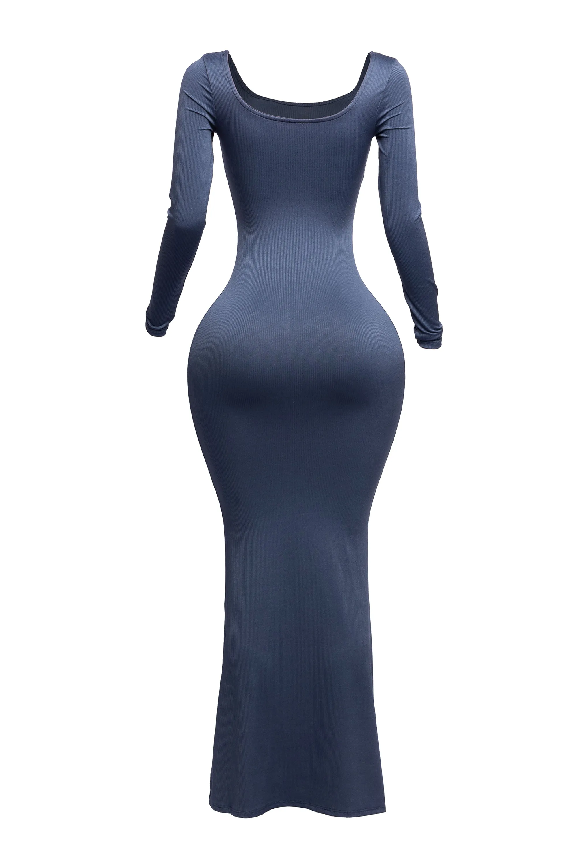 Scoop neck long sleeve mermaid maxi dress sold by Bogomore product image thumbnail 2