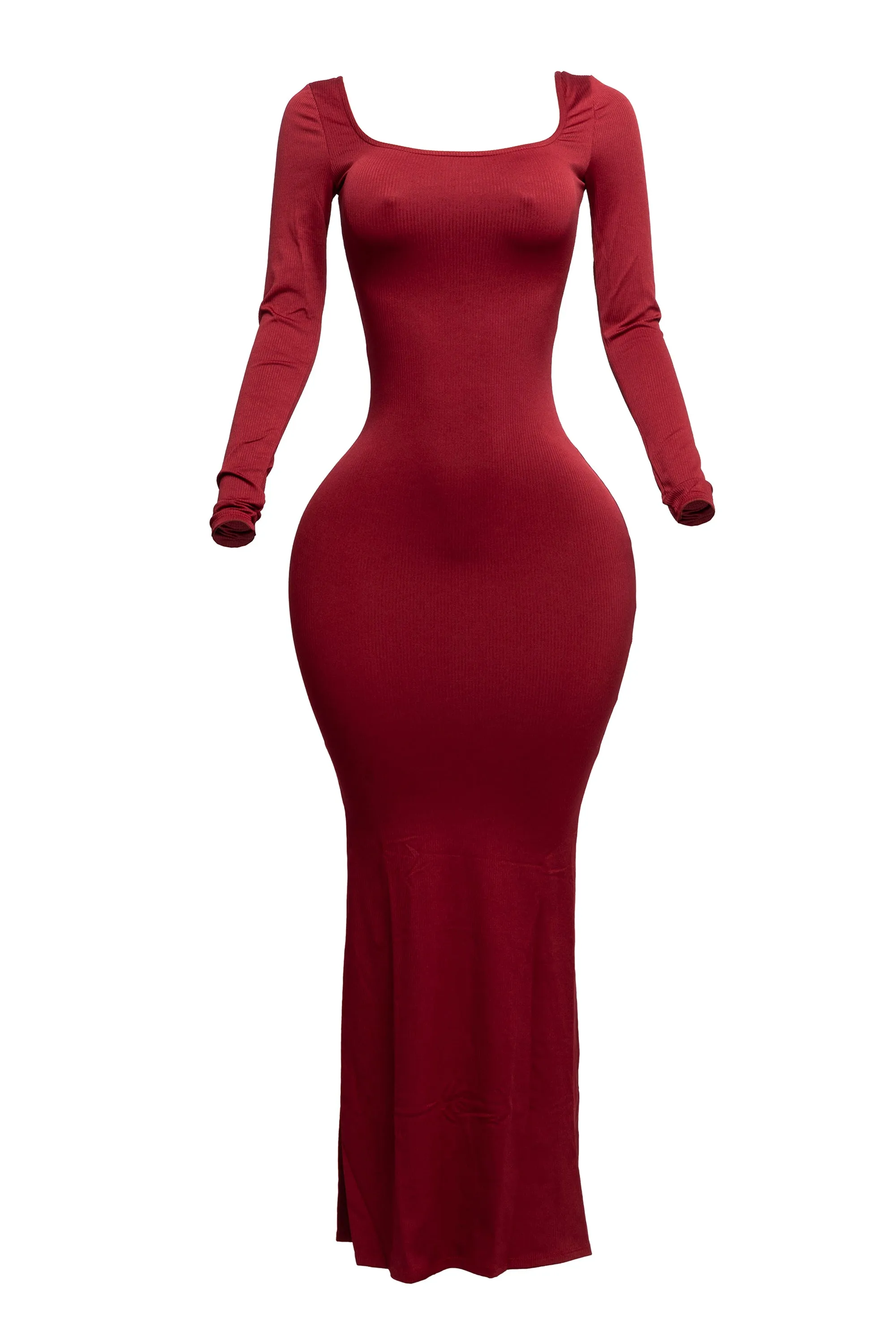 Scoop neck long sleeve mermaid maxi dress sold by Bogomore product image thumbnail 5