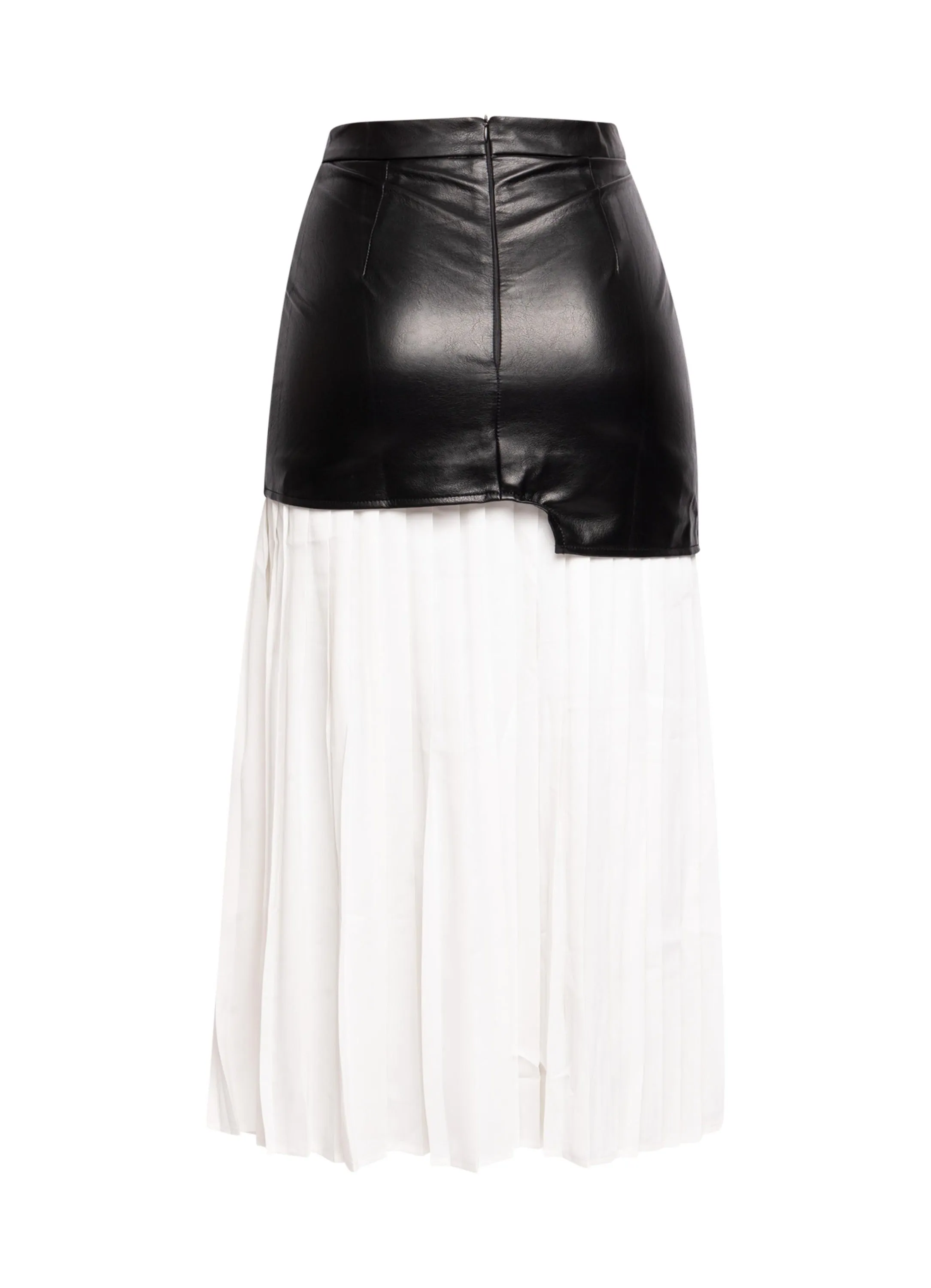 Multiple fabric pleated long skirt sold by Bogomore product image thumbnail 2