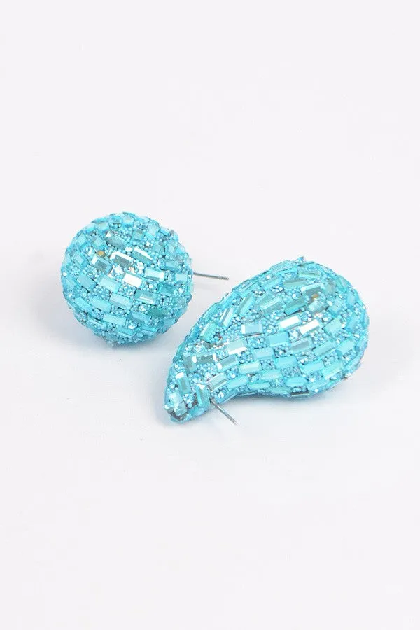Rhinestone Tear Drop Earring sold by Bogomore product image thumbnail 3