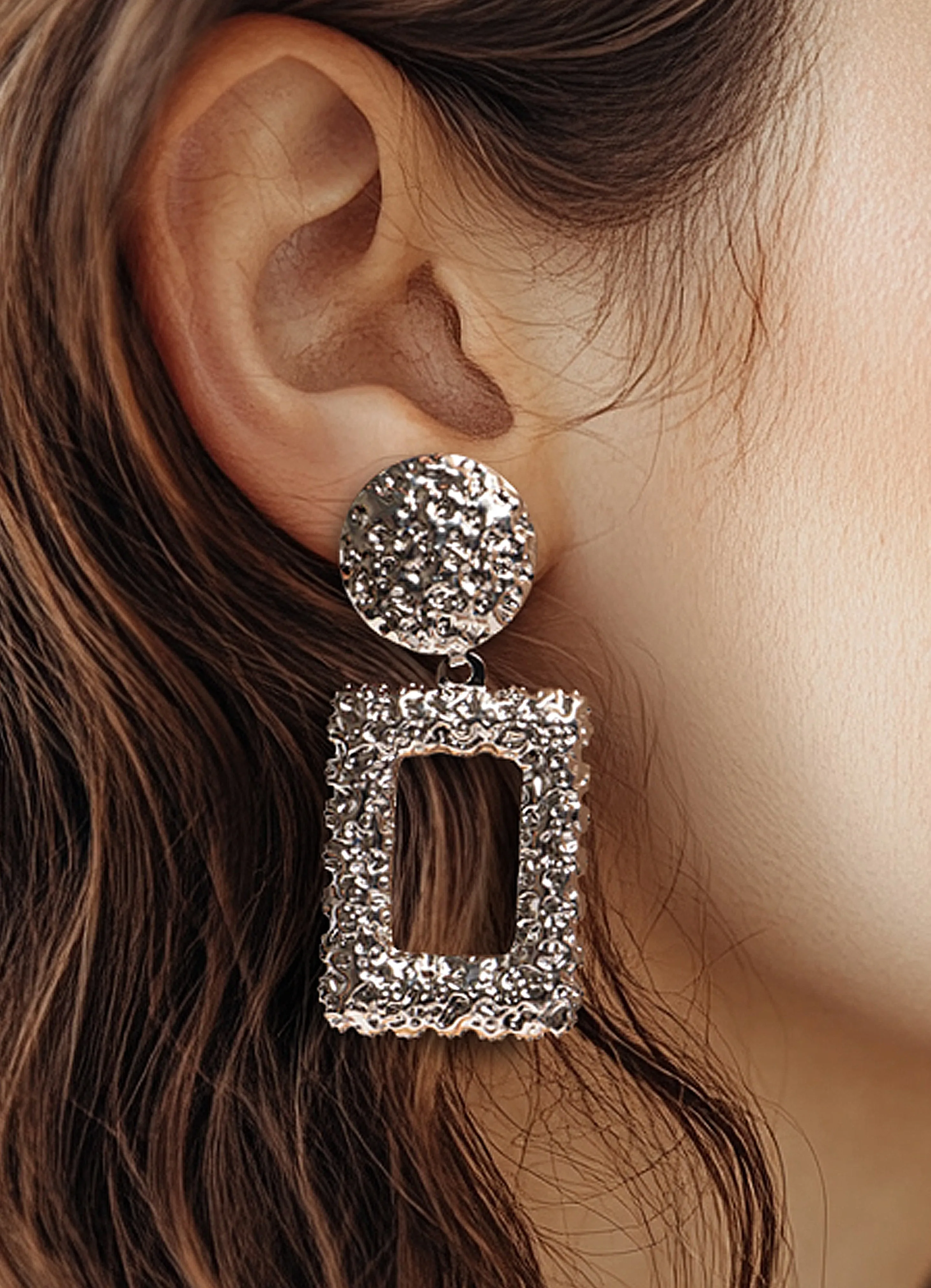 Hammered Multi Metal Earring sold by Bogomore product image thumbnail 4