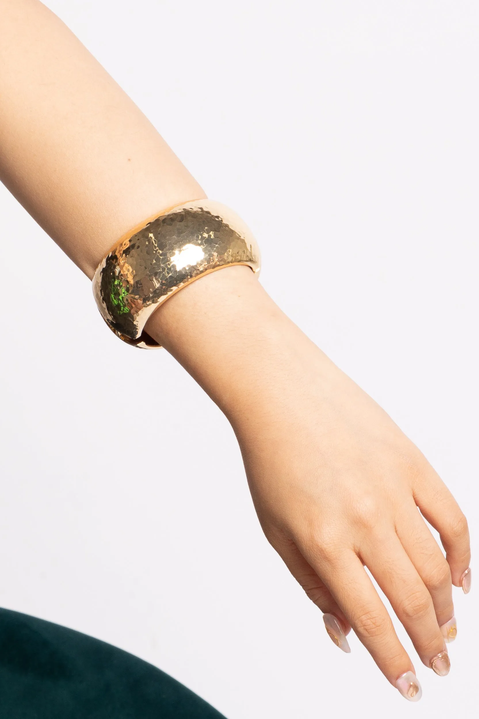 Hammered Metal Bangle Bracelet sold by Bogomore product image thumbnail 3