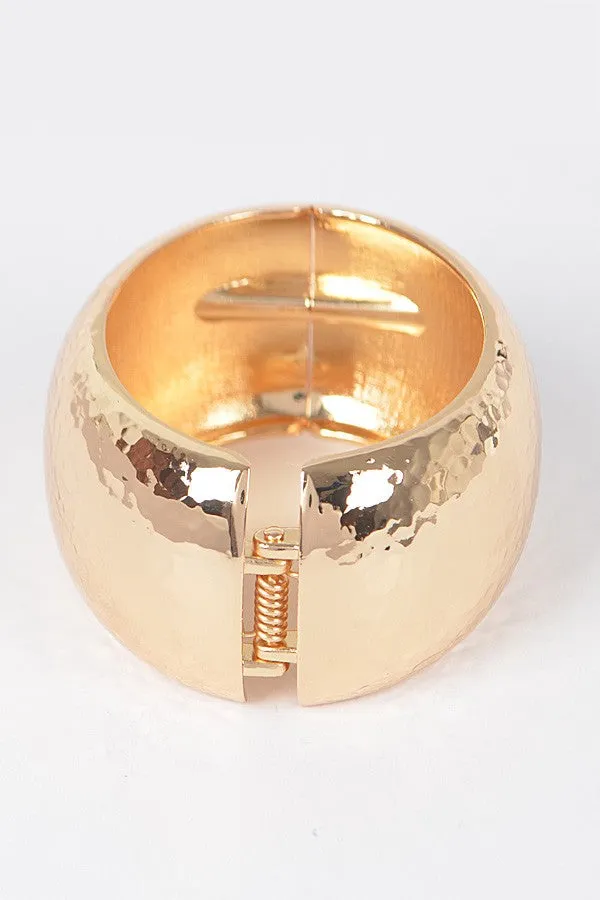 Hammered Metal Bangle Bracelet sold by Bogomore product image thumbnail 5