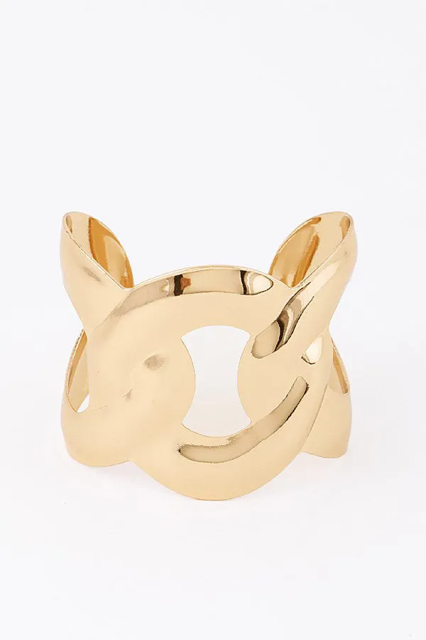 Hammered Loop Cuff Bracelet sold by Bogomore product image thumbnail 4