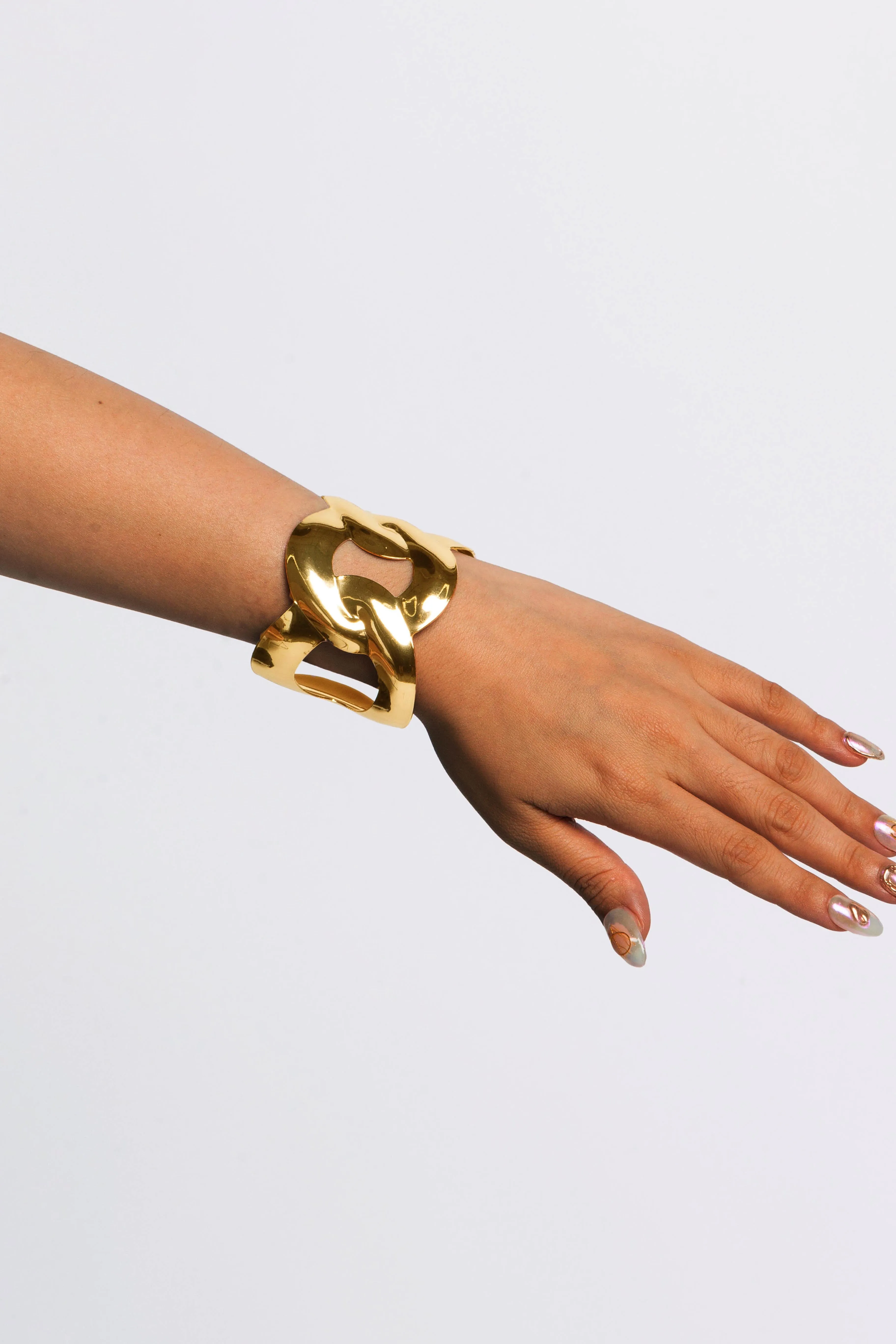 Hammered Loop Cuff Bracelet sold by Bogomore