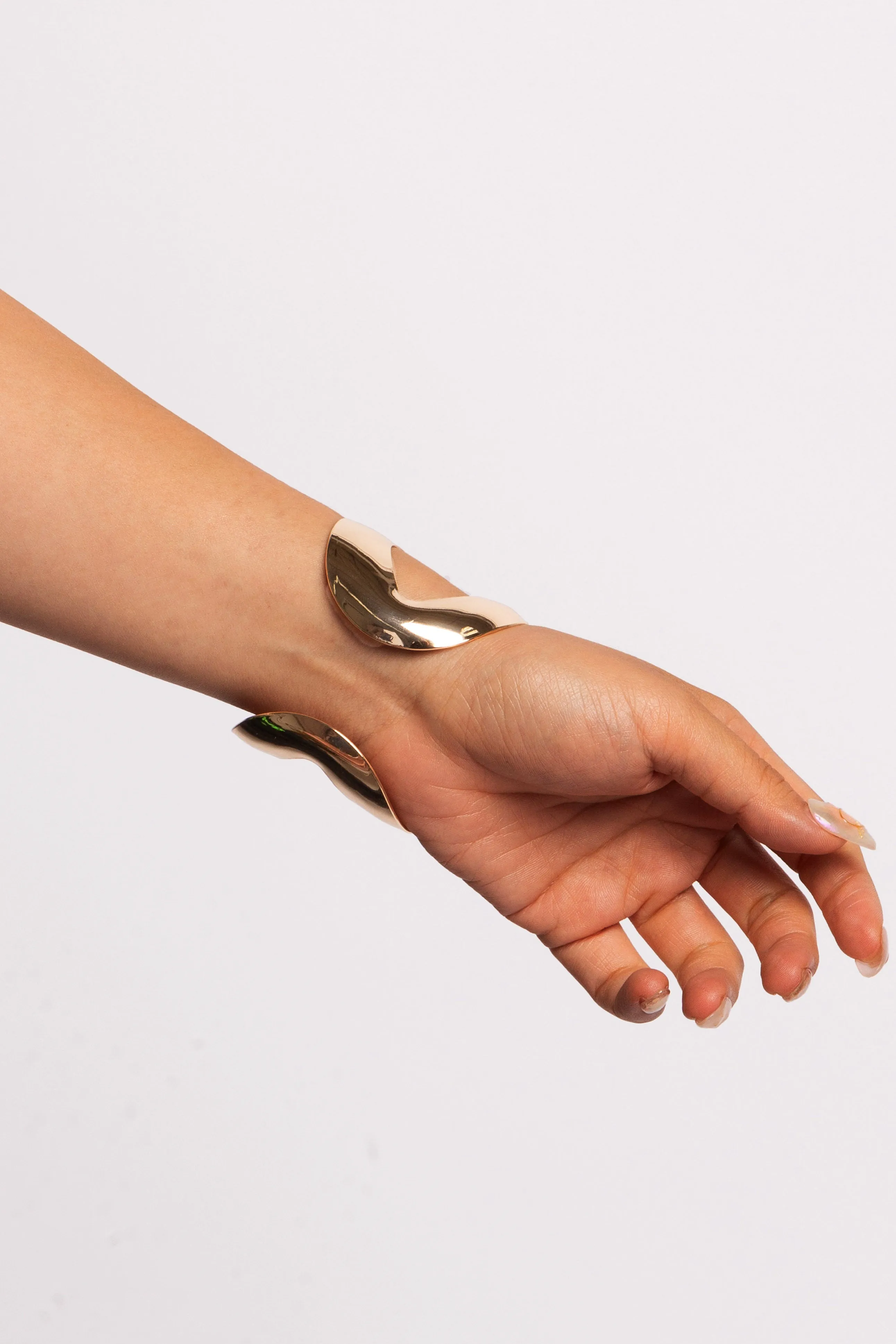 Hammered Loop Cuff Bracelet sold by Bogomore product image thumbnail 2