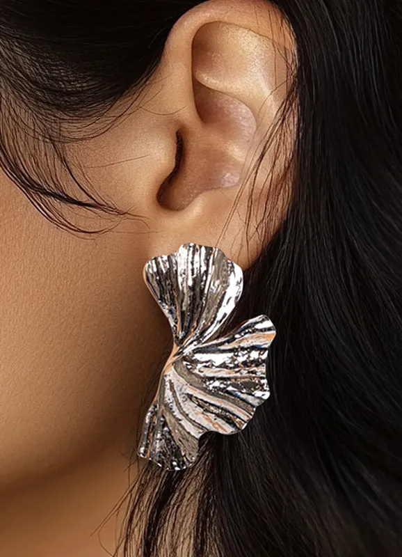 Twist Fan Drop Earrings sold by Bogomore