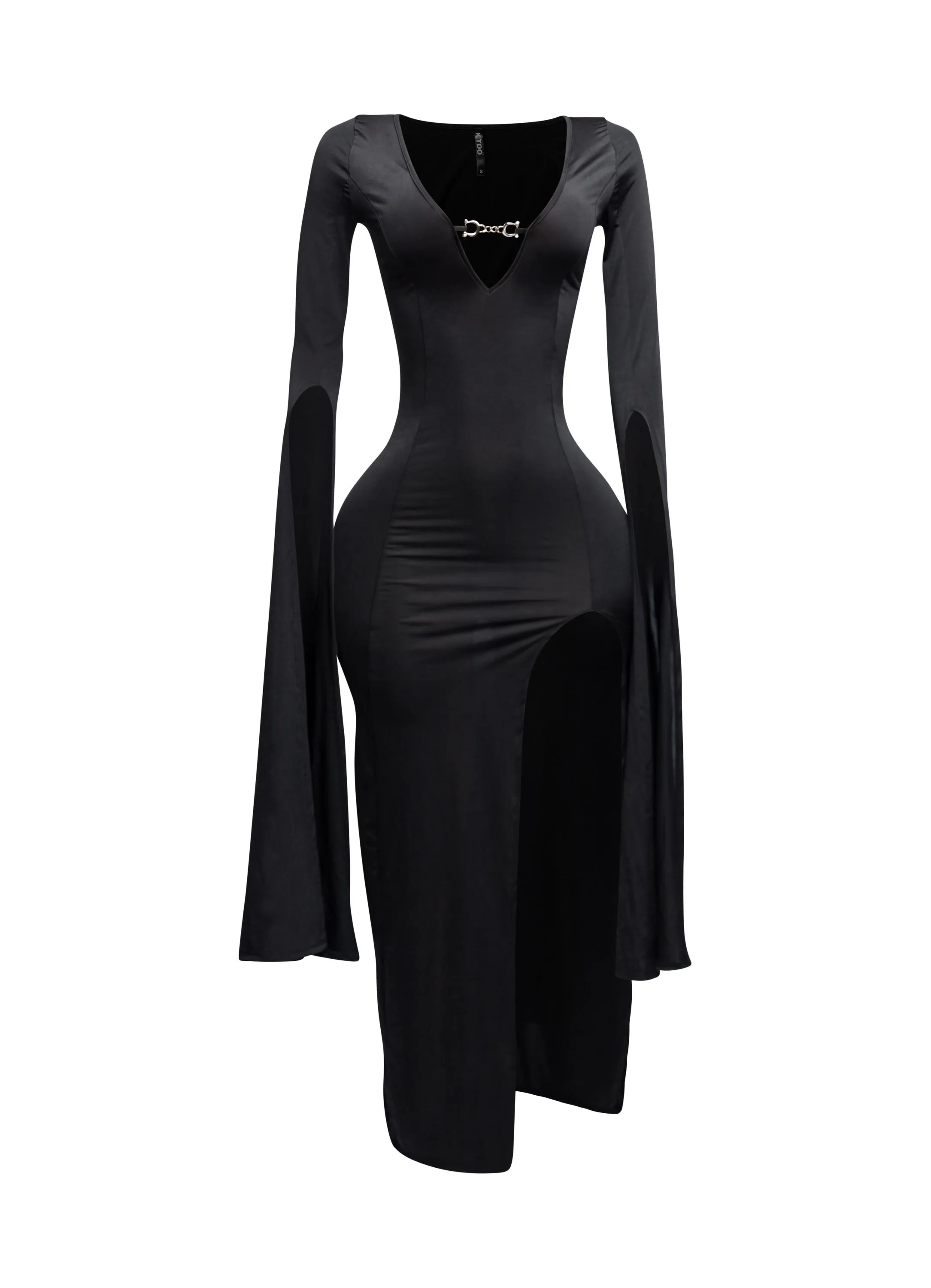 Flyaway Long Sleeve Maxi Dress sold by Bogomore