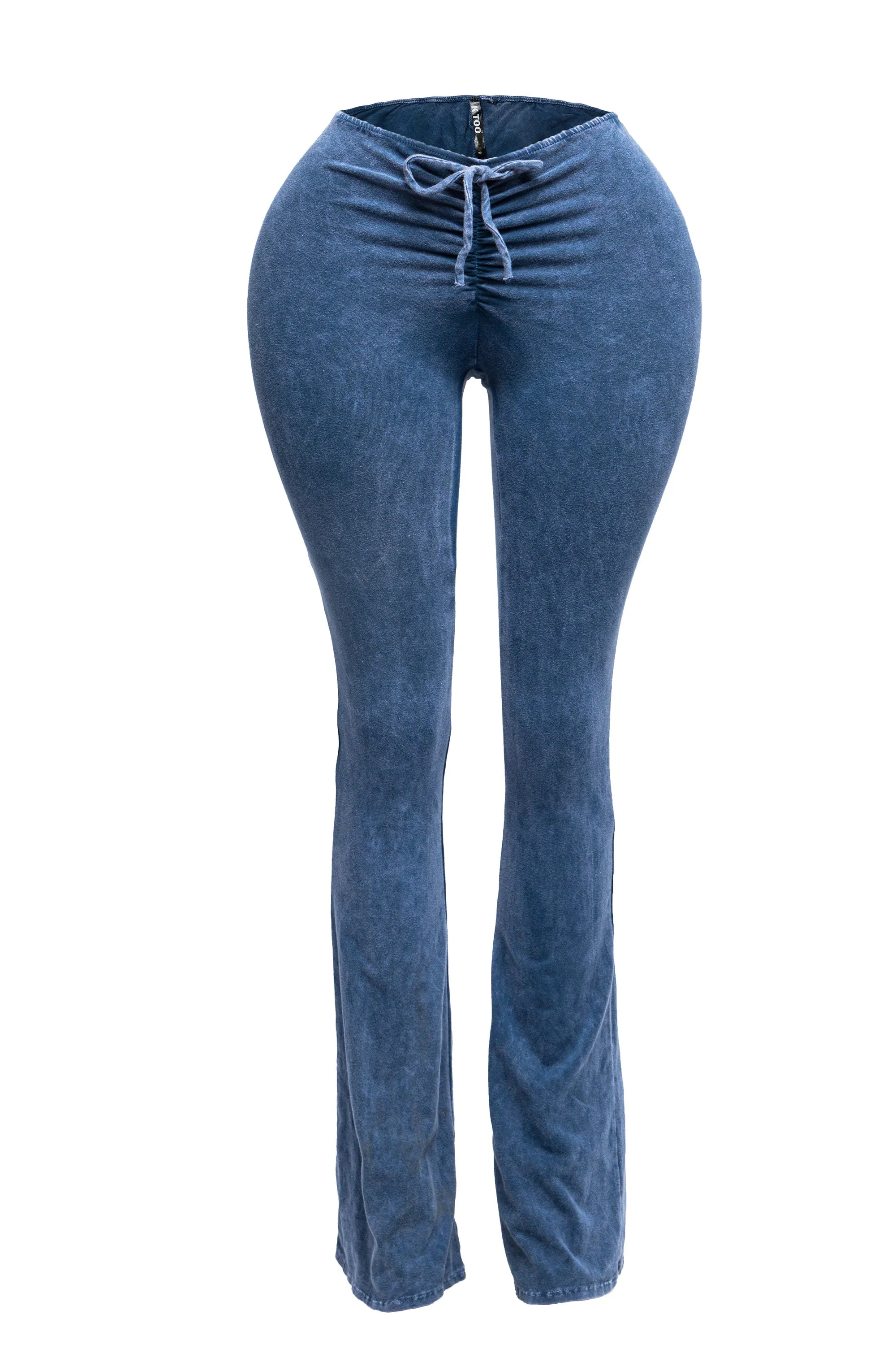 Mineral washed ruched rise flare pant sold by Bogomore product image thumbnail 5