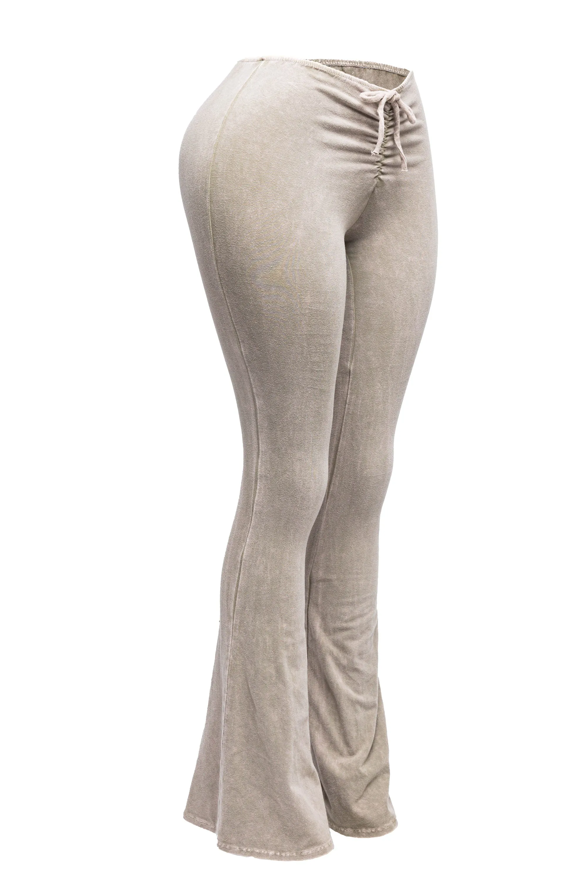 Mineral washed ruched rise flare pant sold by Bogomore product image thumbnail 3