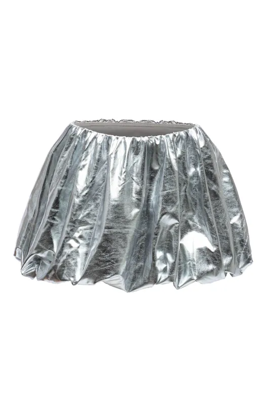 METALLIC BUBBLE SKIRT sold by Bogomore