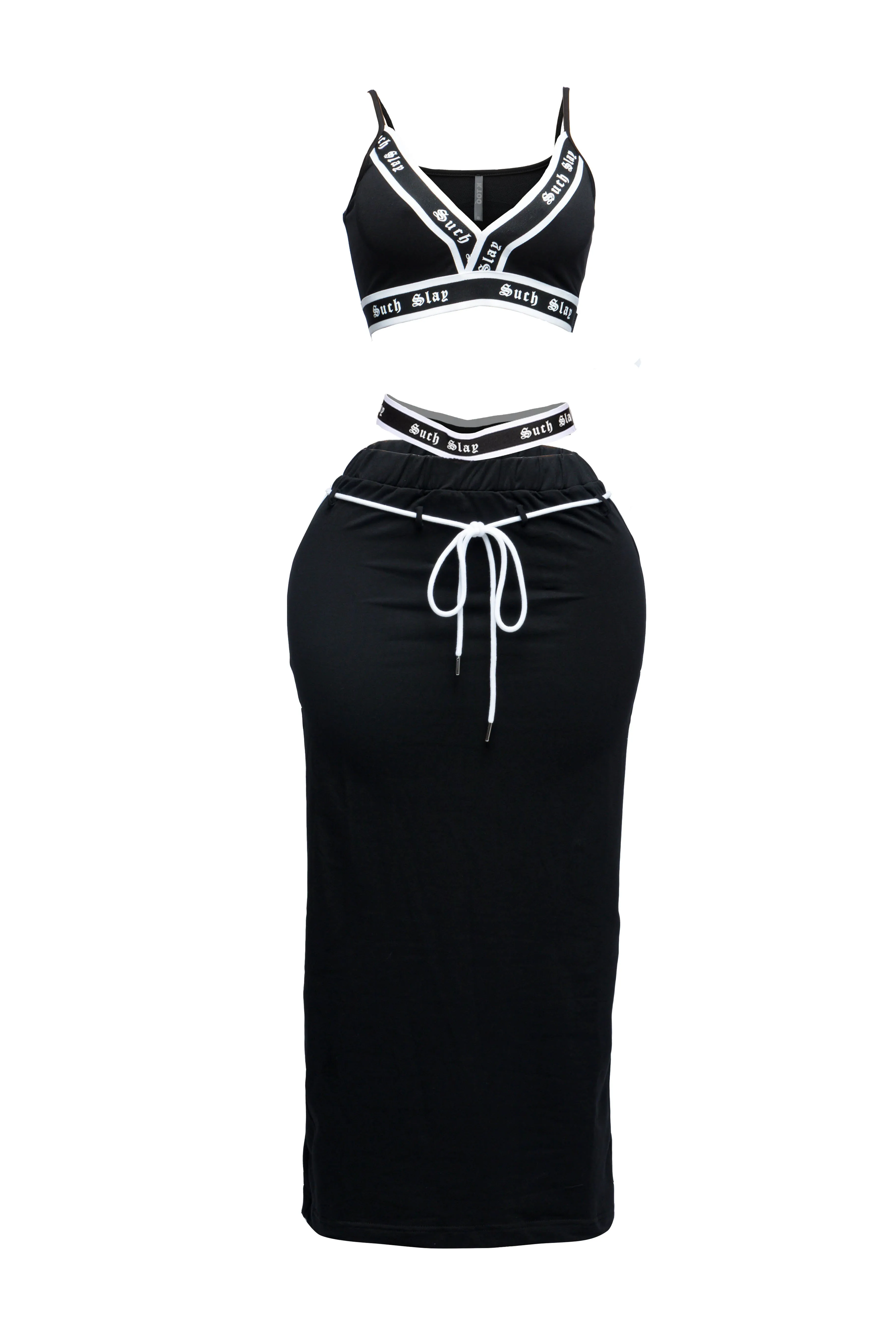 Tank crop top maxi skirt set sold by Bogomore product image thumbnail 3