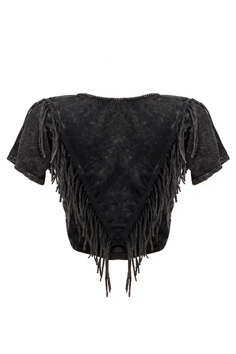 Fringe detailed top sold by Bogomore product image thumbnail 4
