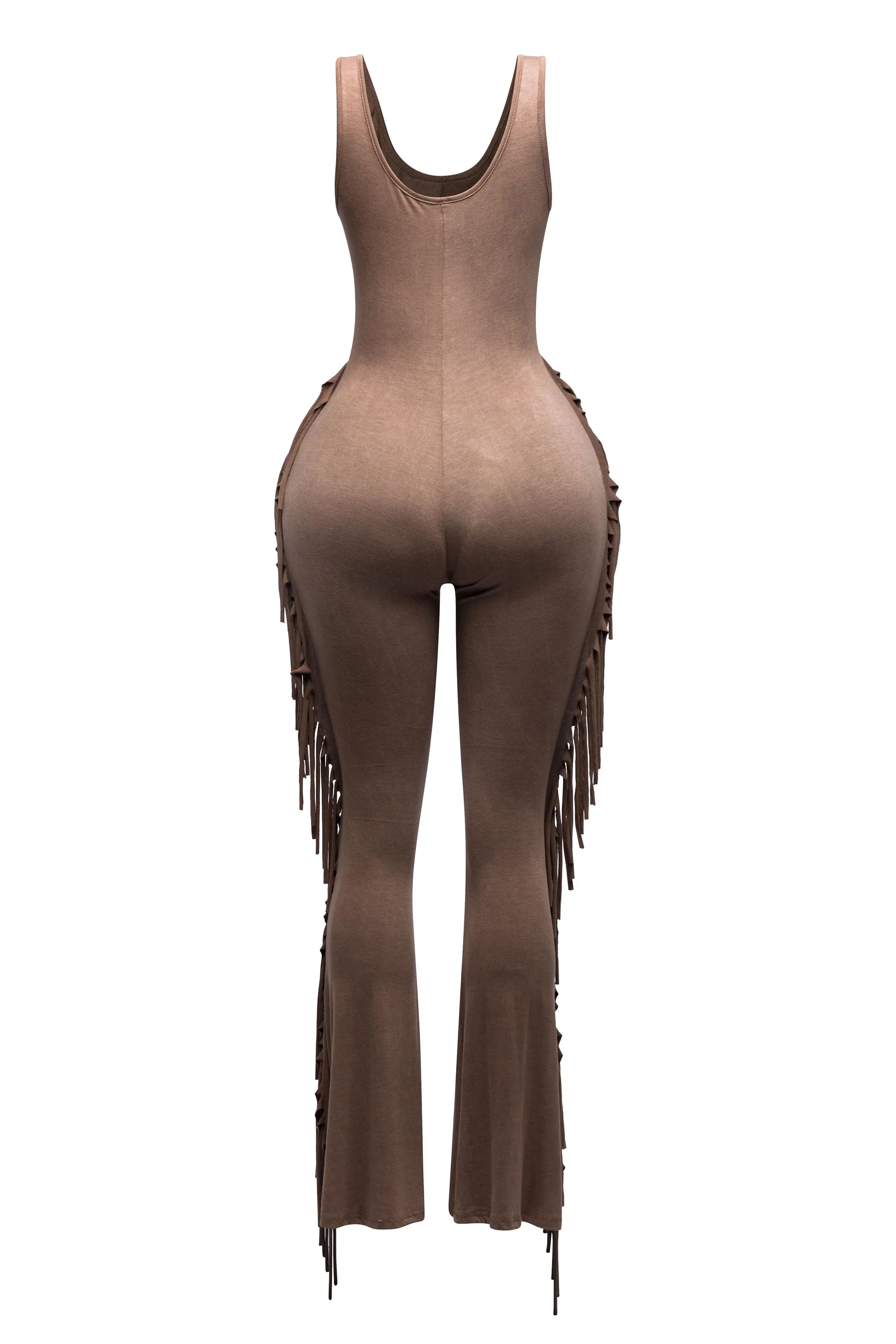 Sleevess side fringe jumpsuit sold by Bogomore product image thumbnail 2