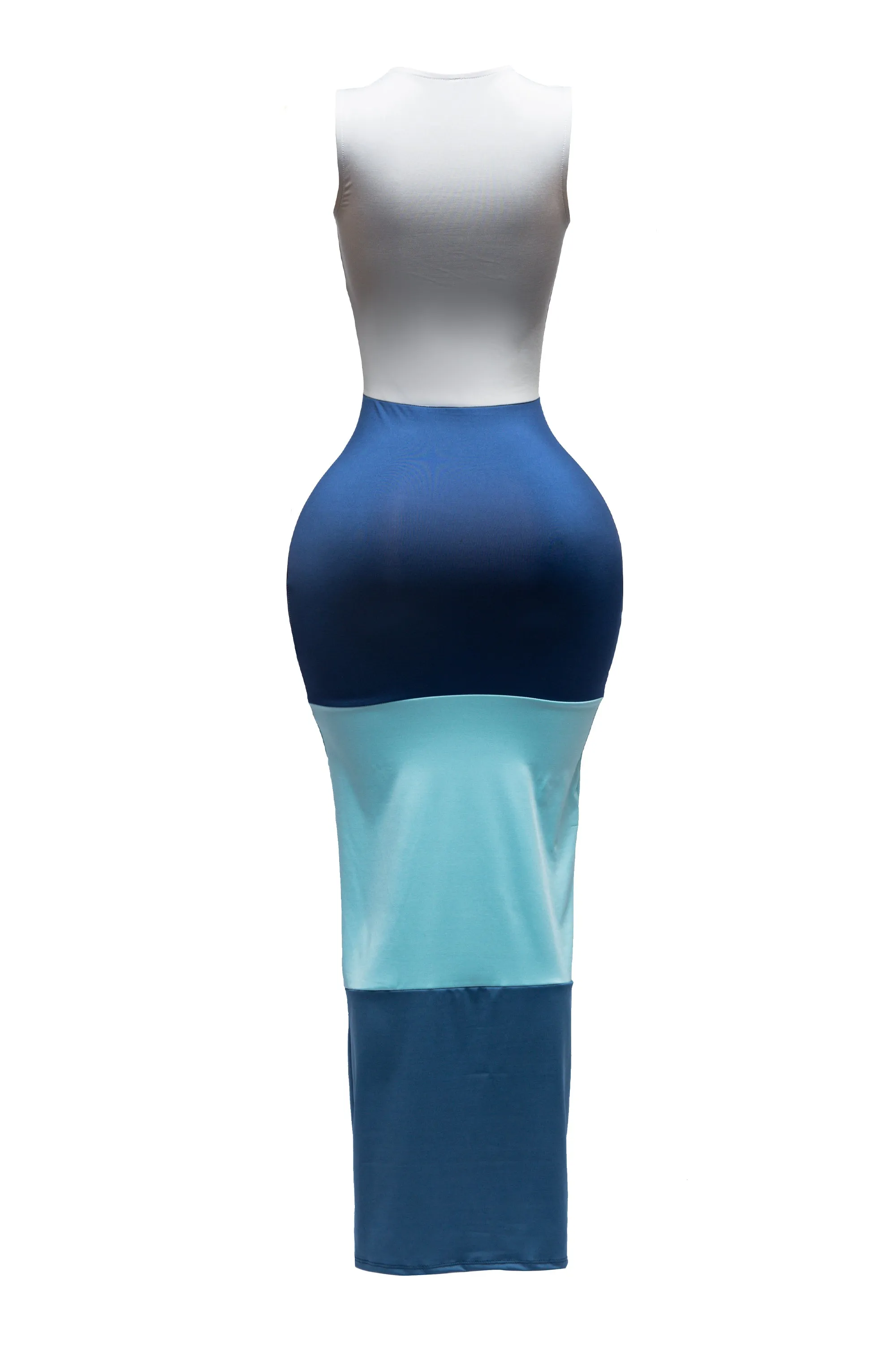 Sleeveless color block maxi dress sold by Bogomore product image thumbnail 2