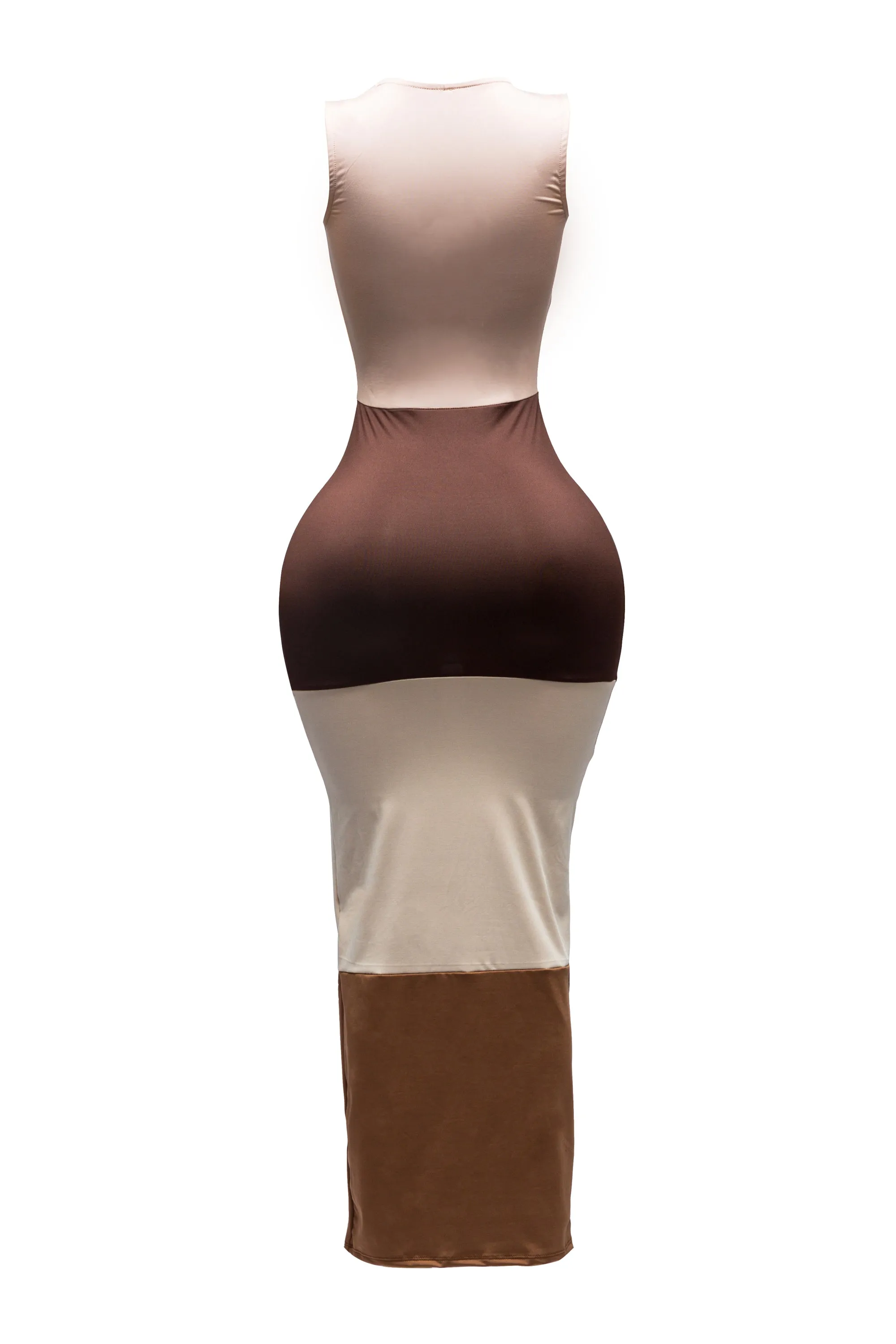 Sleeveless color block maxi dress sold by Bogomore product image thumbnail 4