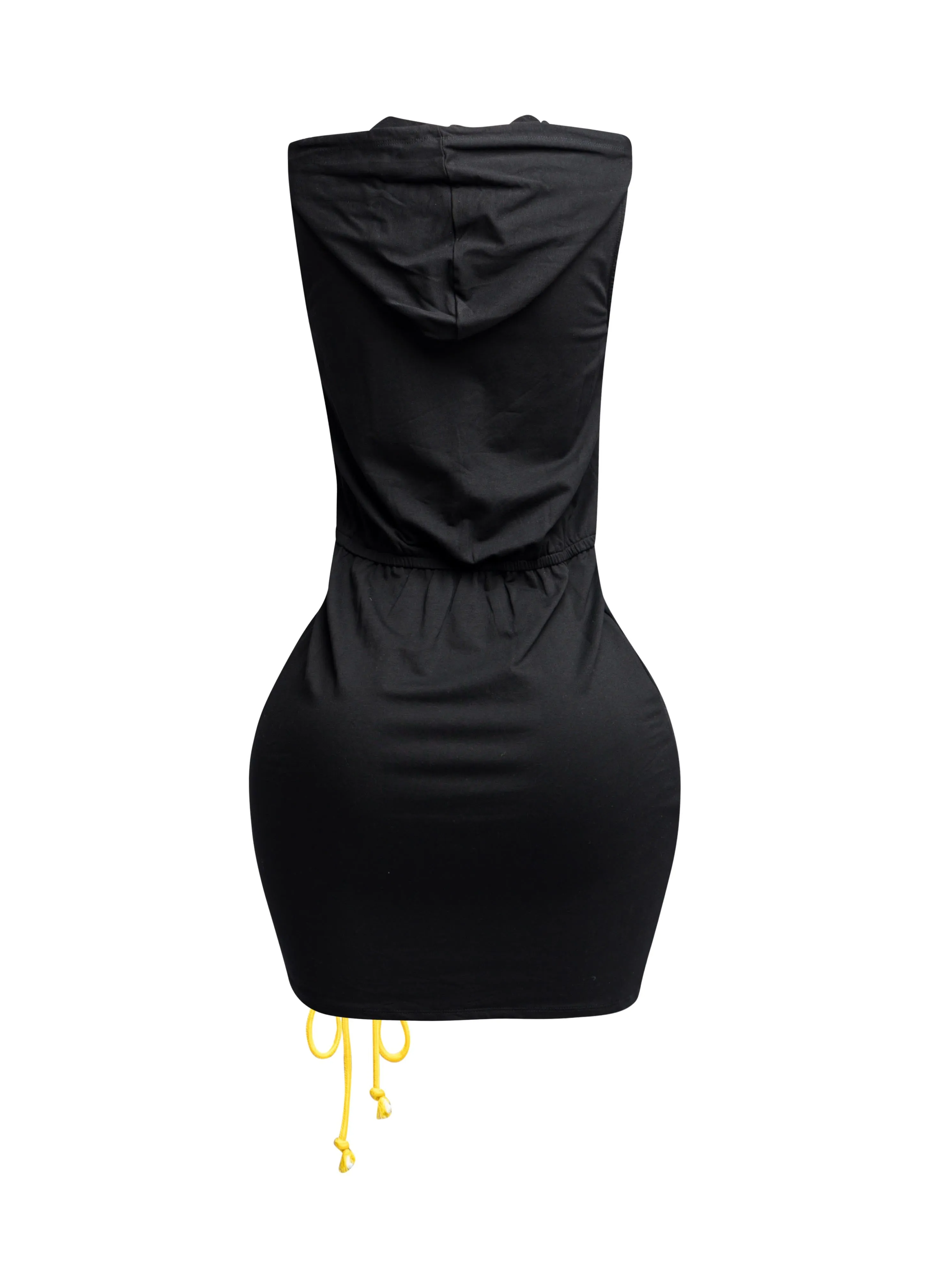 Cross Tied Hoodie Sleeveless Mini Dress sold by Bogomore product image thumbnail 2