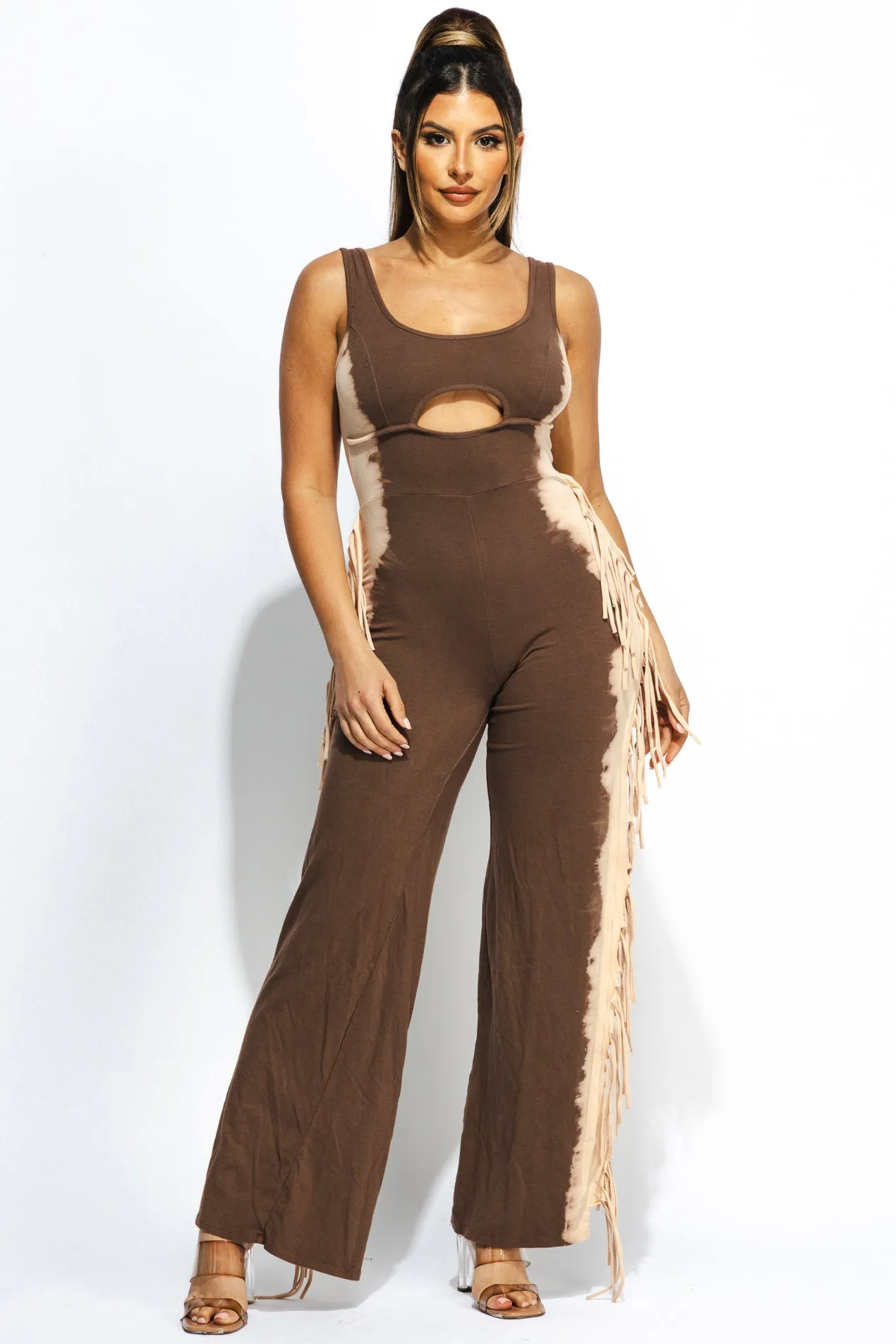 Bleached two tone colorway jumpsuit sold by Bogomore product image thumbnail 5