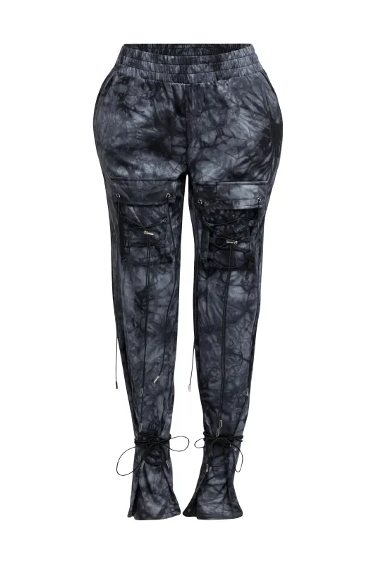 Parachute lace up jogger pants sold by Bogomore