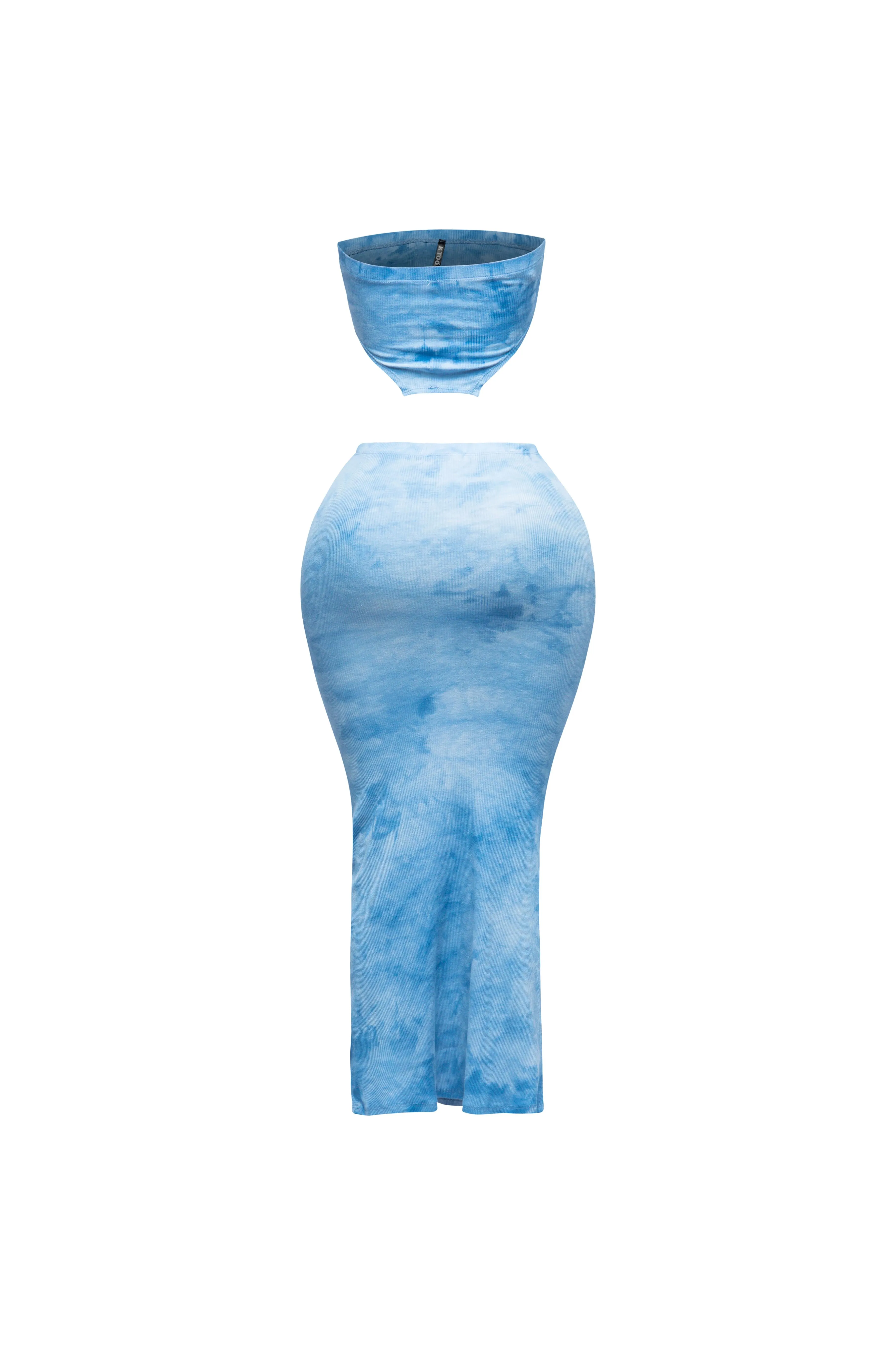 Tie dye tube top and maxi skirt sold by Bogomore product image thumbnail 2