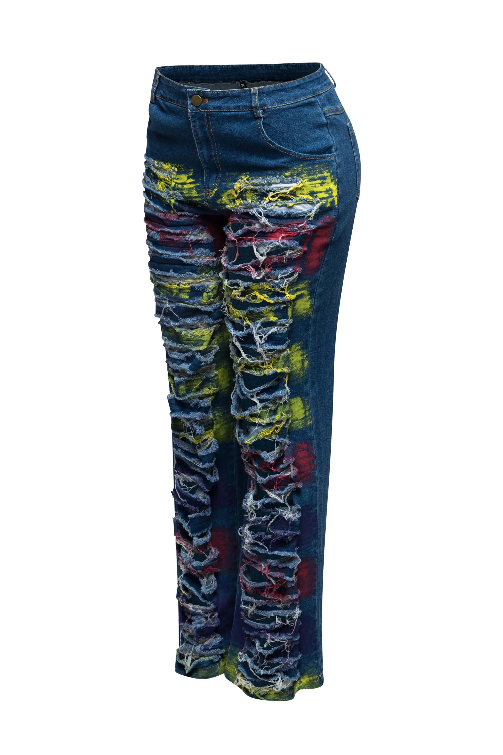 Distressed denim pants sold by Bogomore product image thumbnail 2