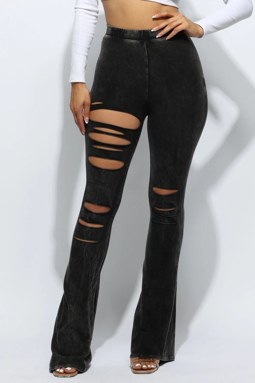 Mineral washed pants sold by Bogomore
