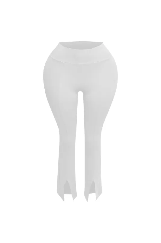Front slit hem butter soft leggings sold by Bogomore