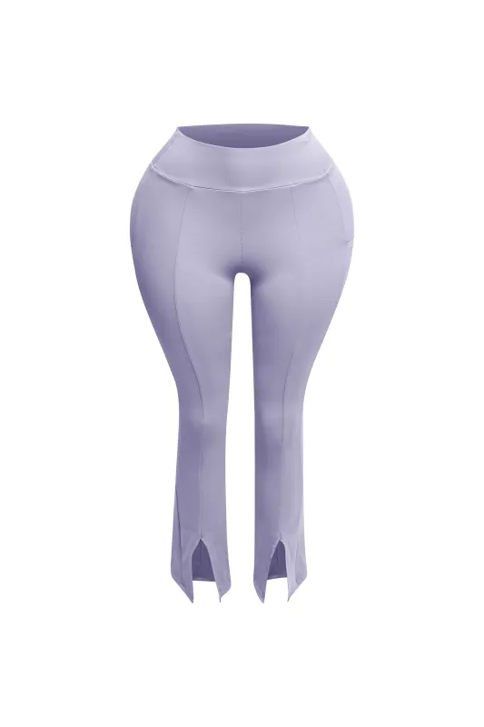 Front slit hem butter soft leggings sold by Bogomore