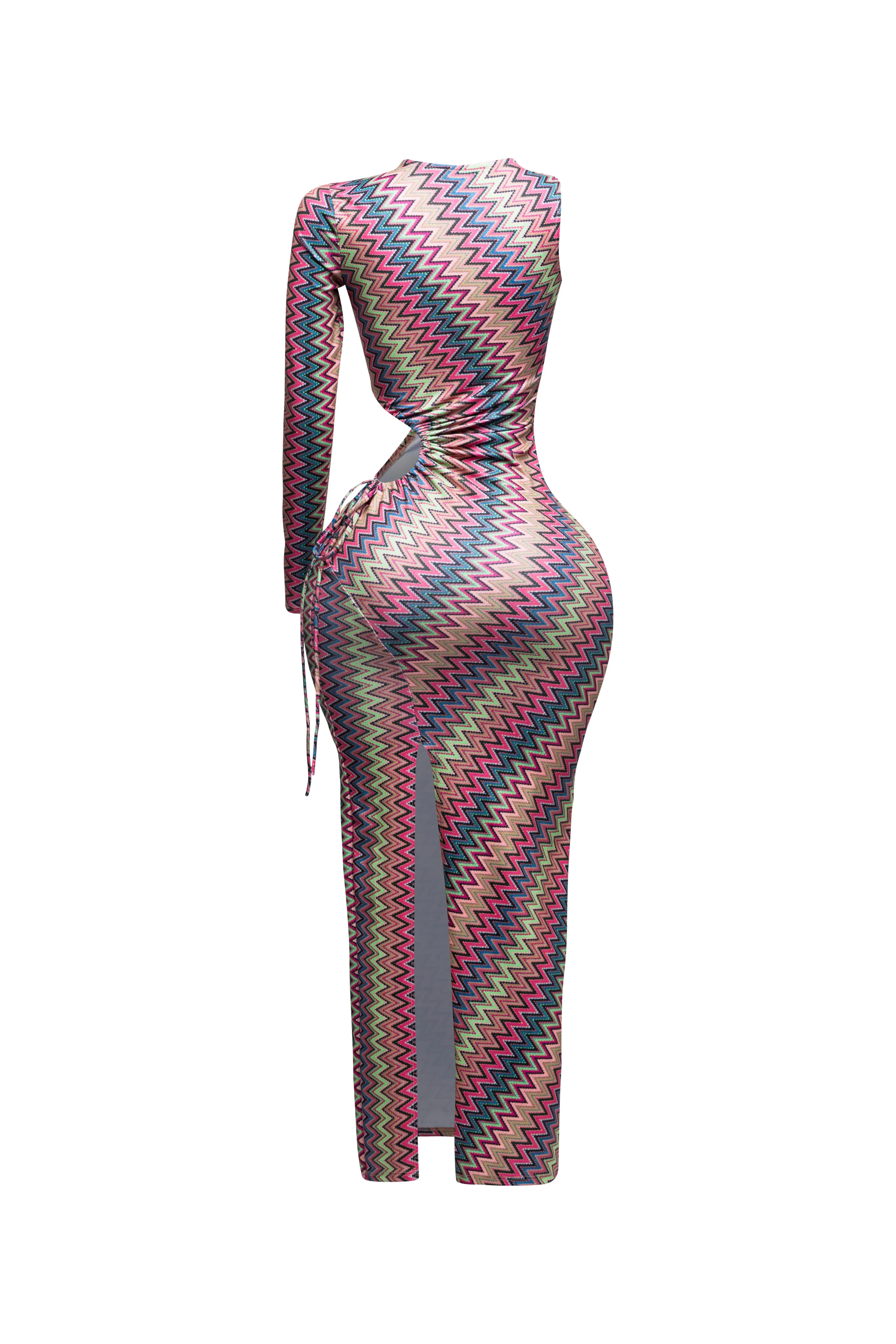 Cut out detailed one shoulder maxi dress sold by Bogomore product image thumbnail 2