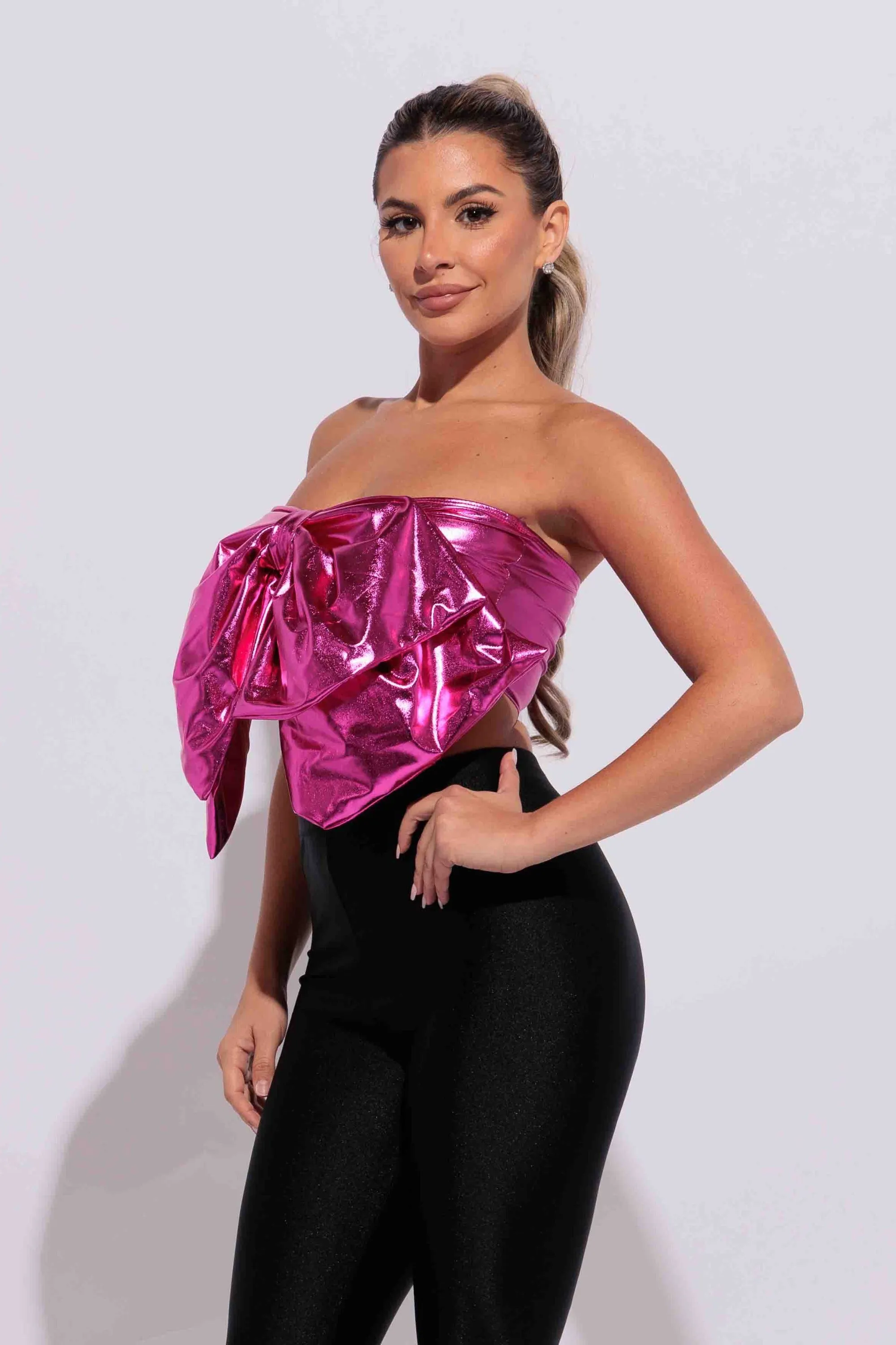 Super size bow sleeveless tube top sold by Bogomore product image thumbnail 2