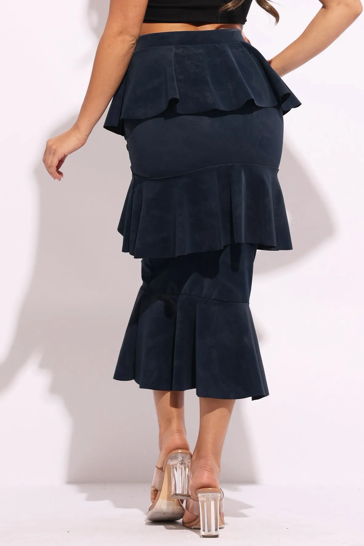 Layered ruffle midi skirt sold by Bogomore product image thumbnail 3