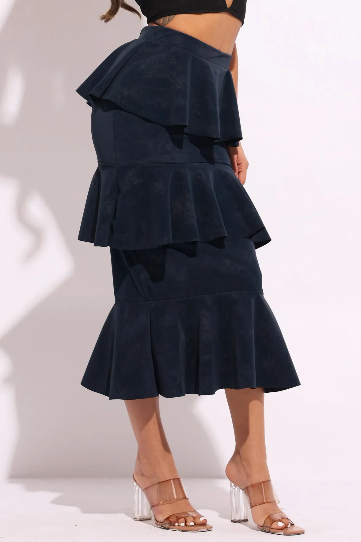 Layered ruffle midi skirt sold by Bogomore product image thumbnail 4