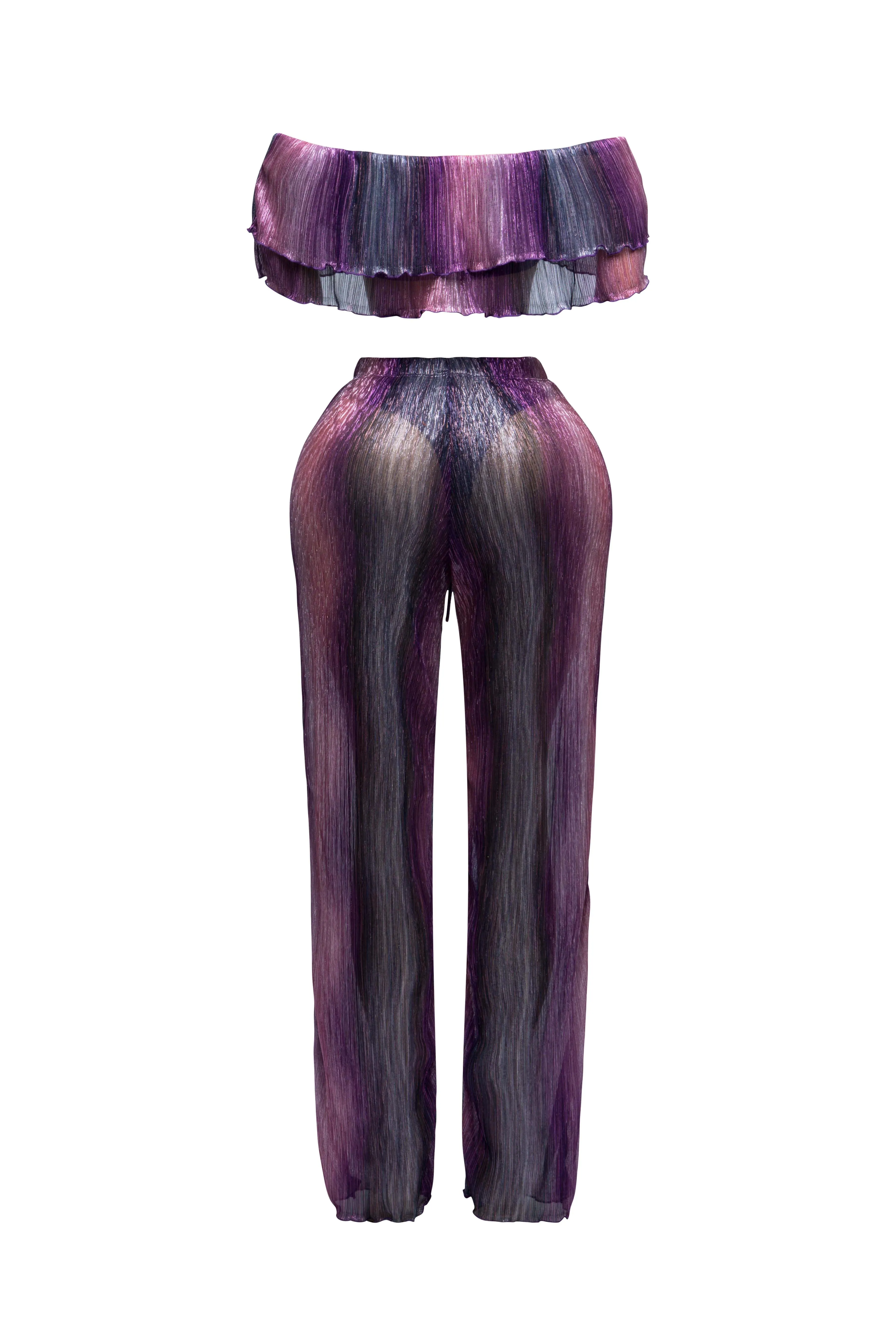 Ruffle off shoulder set sold by Bogomore product image thumbnail 2