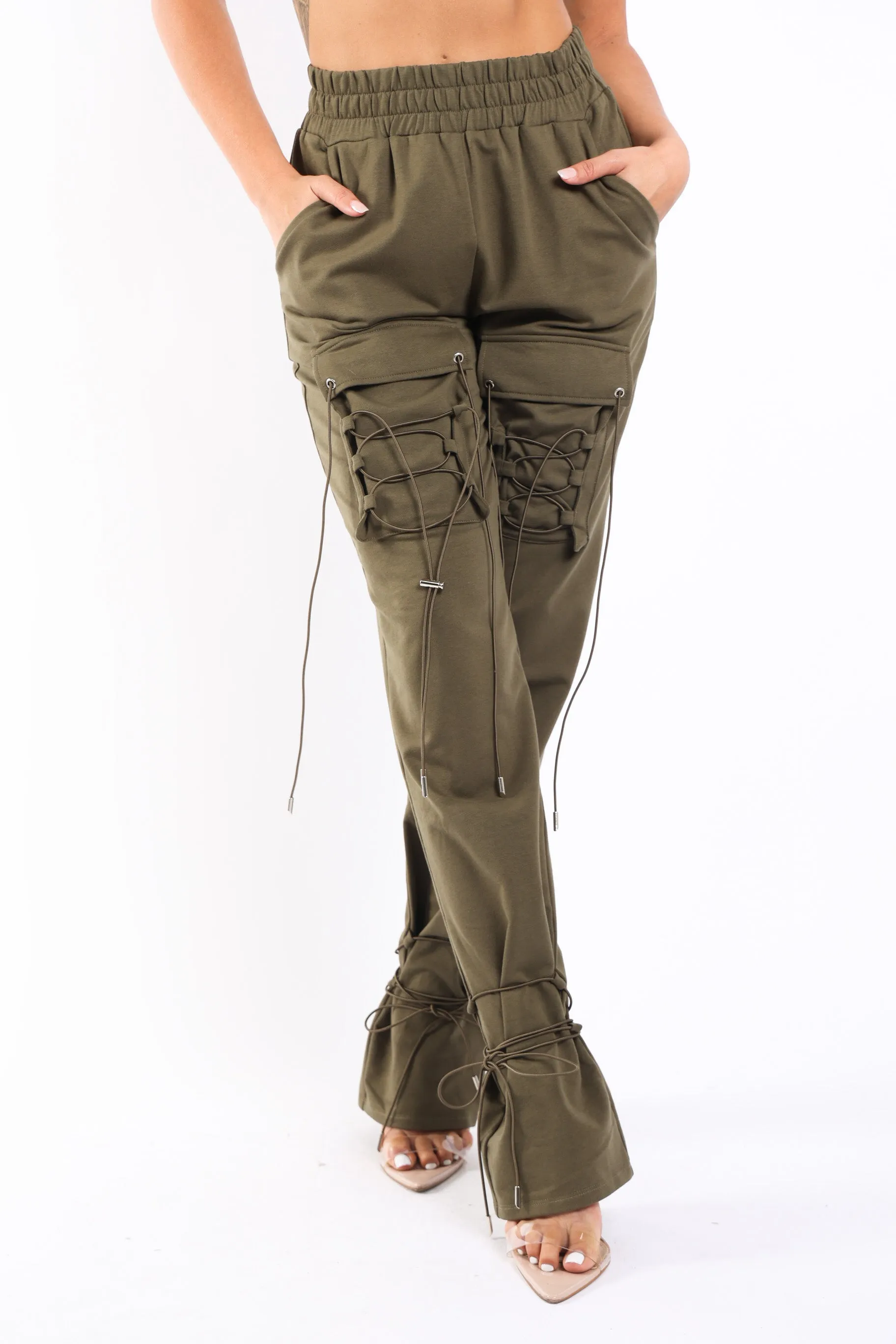 Parachute corded lace up jogger pants sold by Bogomore product image thumbnail 4