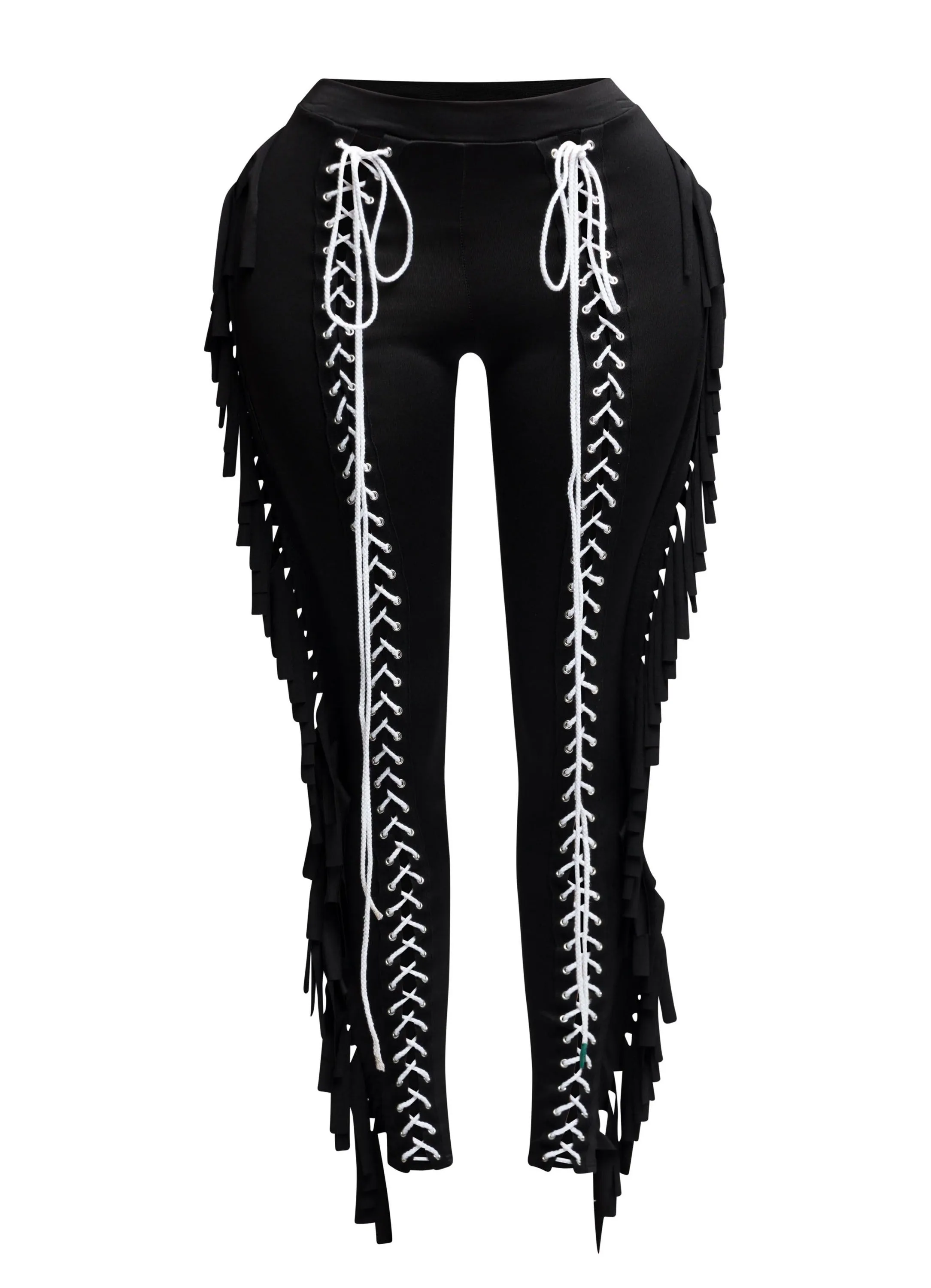 Fringe Play Lace-Up Skinny Pants sold by Bogomore product image thumbnail 5